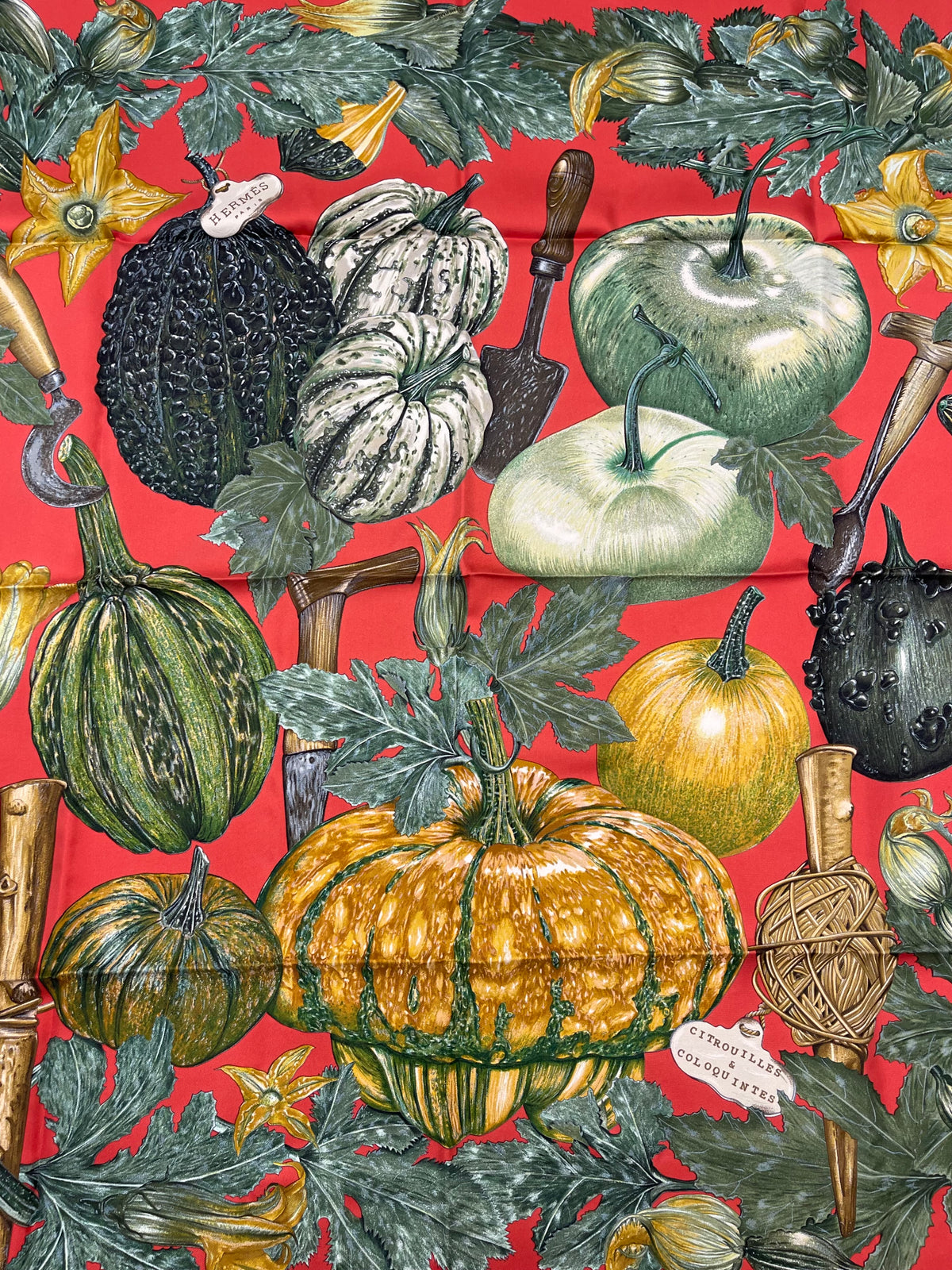 Hermès - Carré 90 « Citrouilles & coloquintes »
