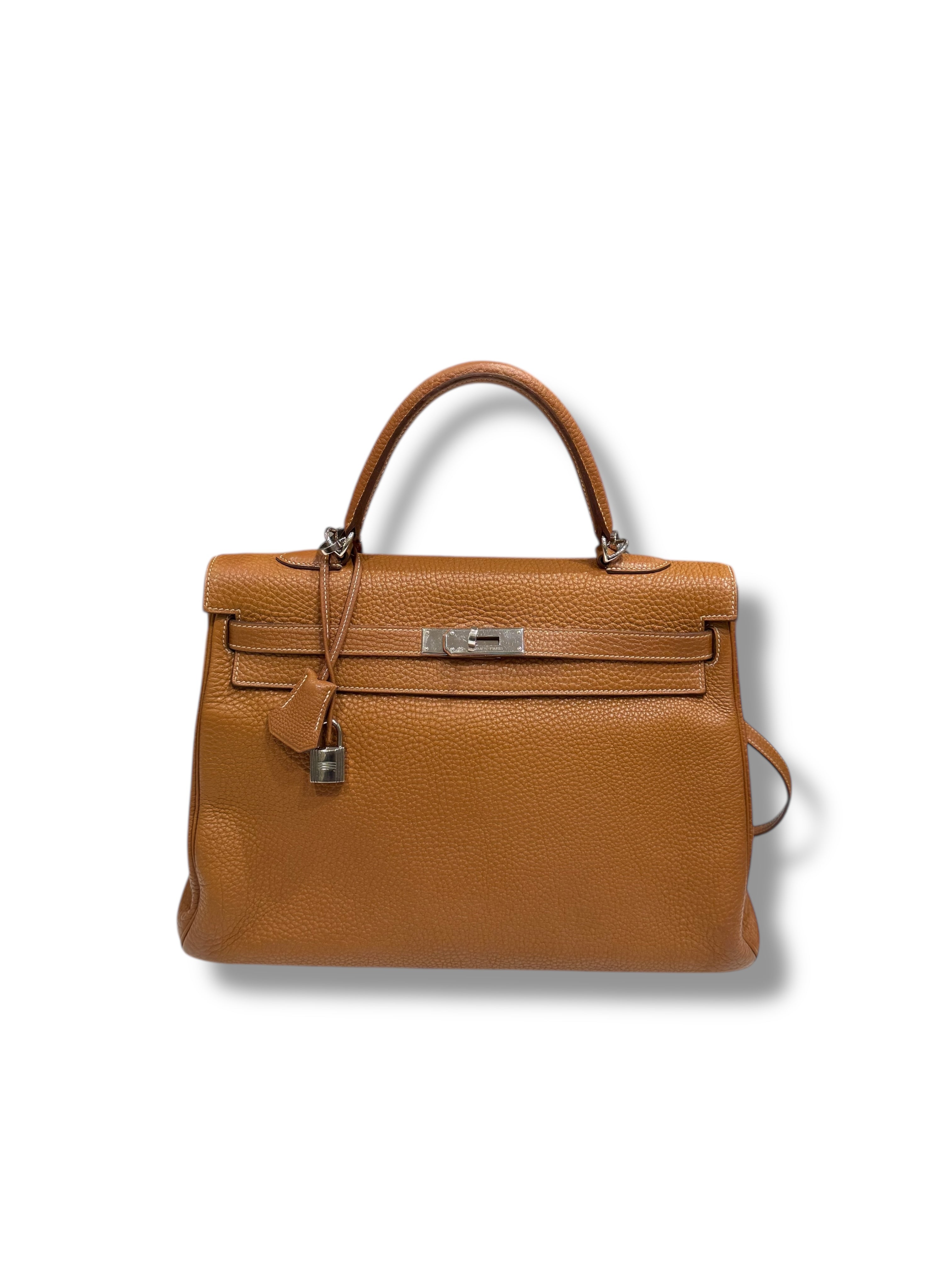 Hermès - Sac Kelly 35 Gold PHW