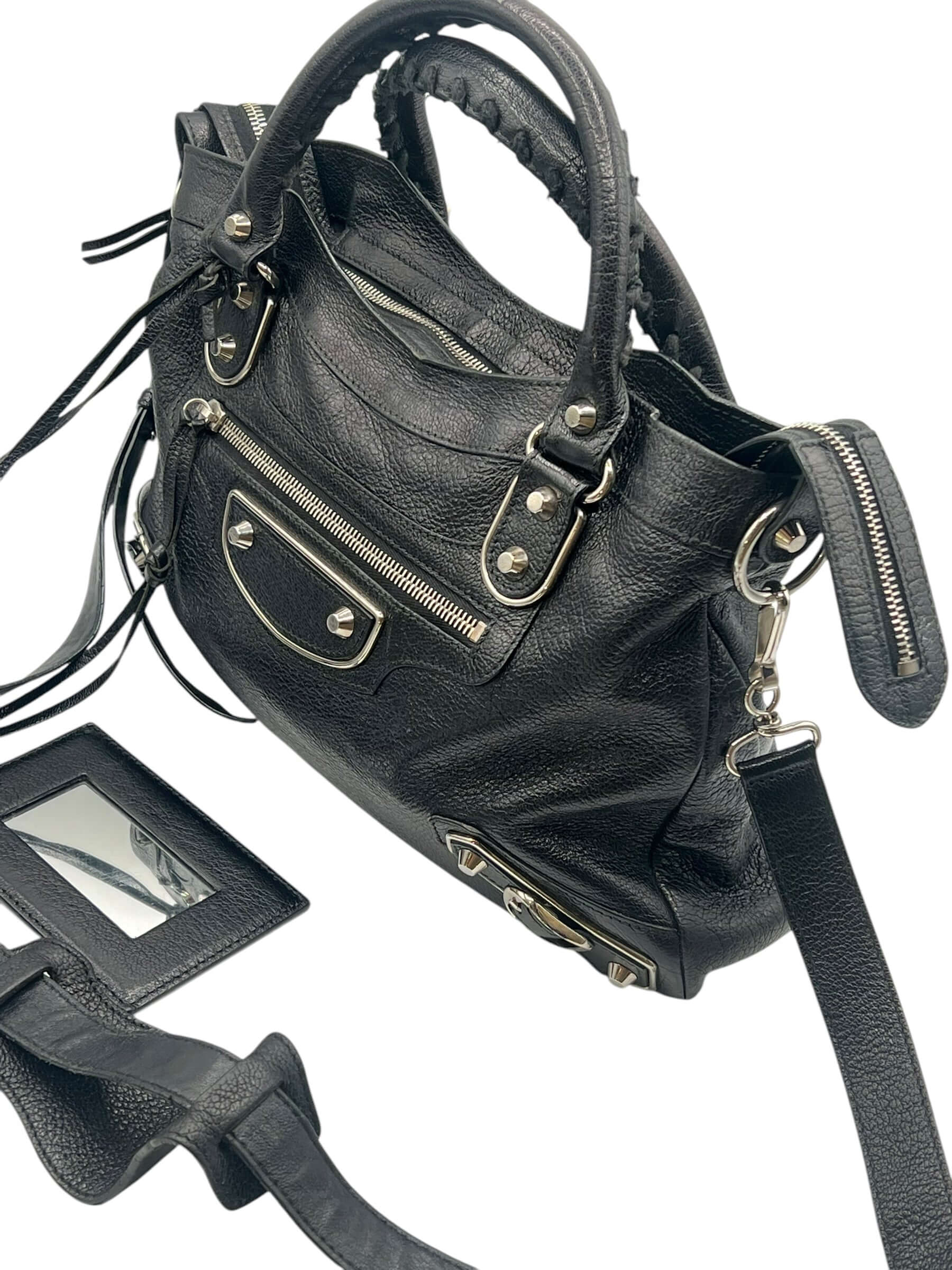 BALENCIAGA - sac city cuir noir