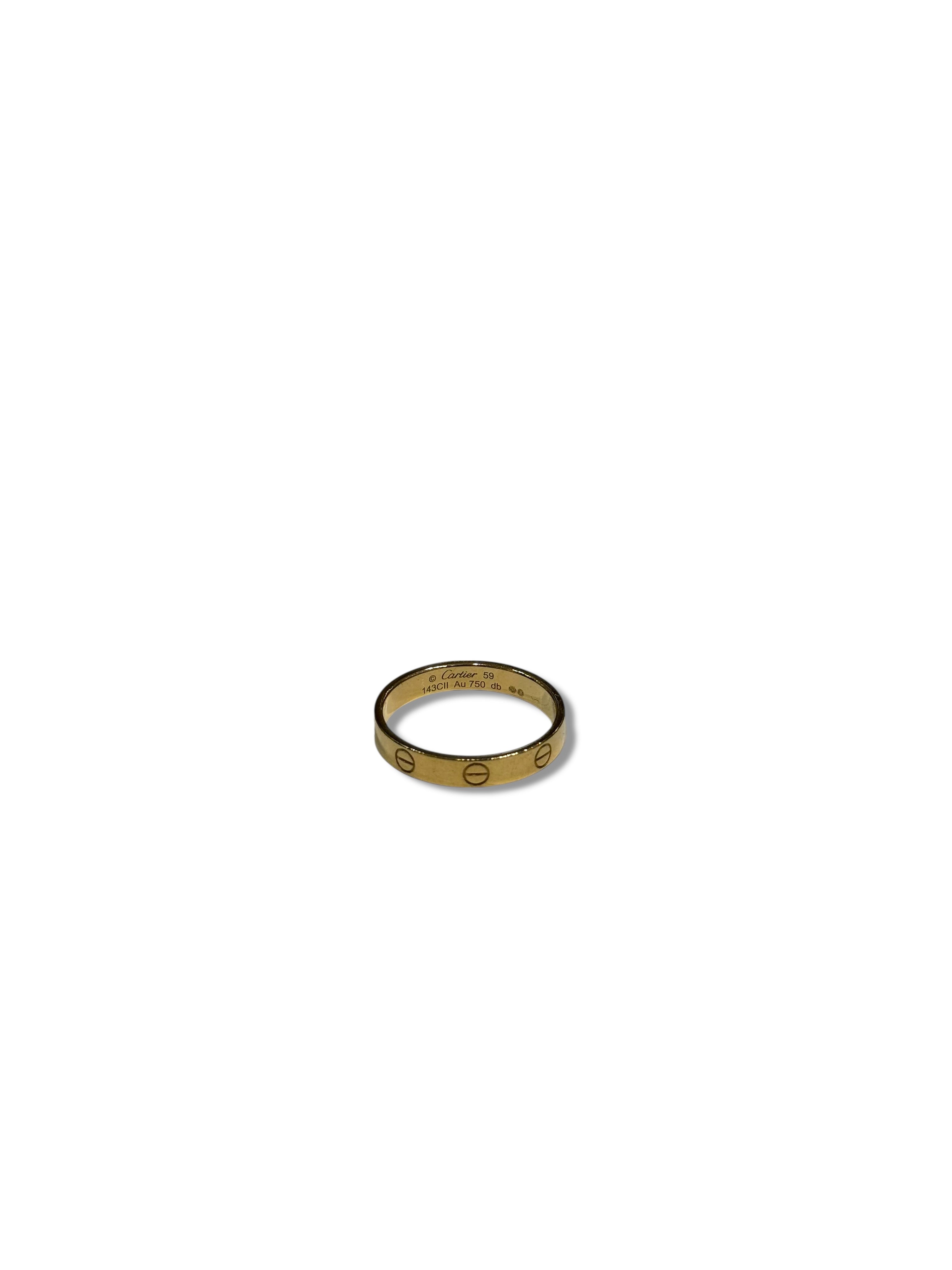 Cartier - Bague Love Petit Modèle T.59 or Jaune | Les Folies d’Eugénie