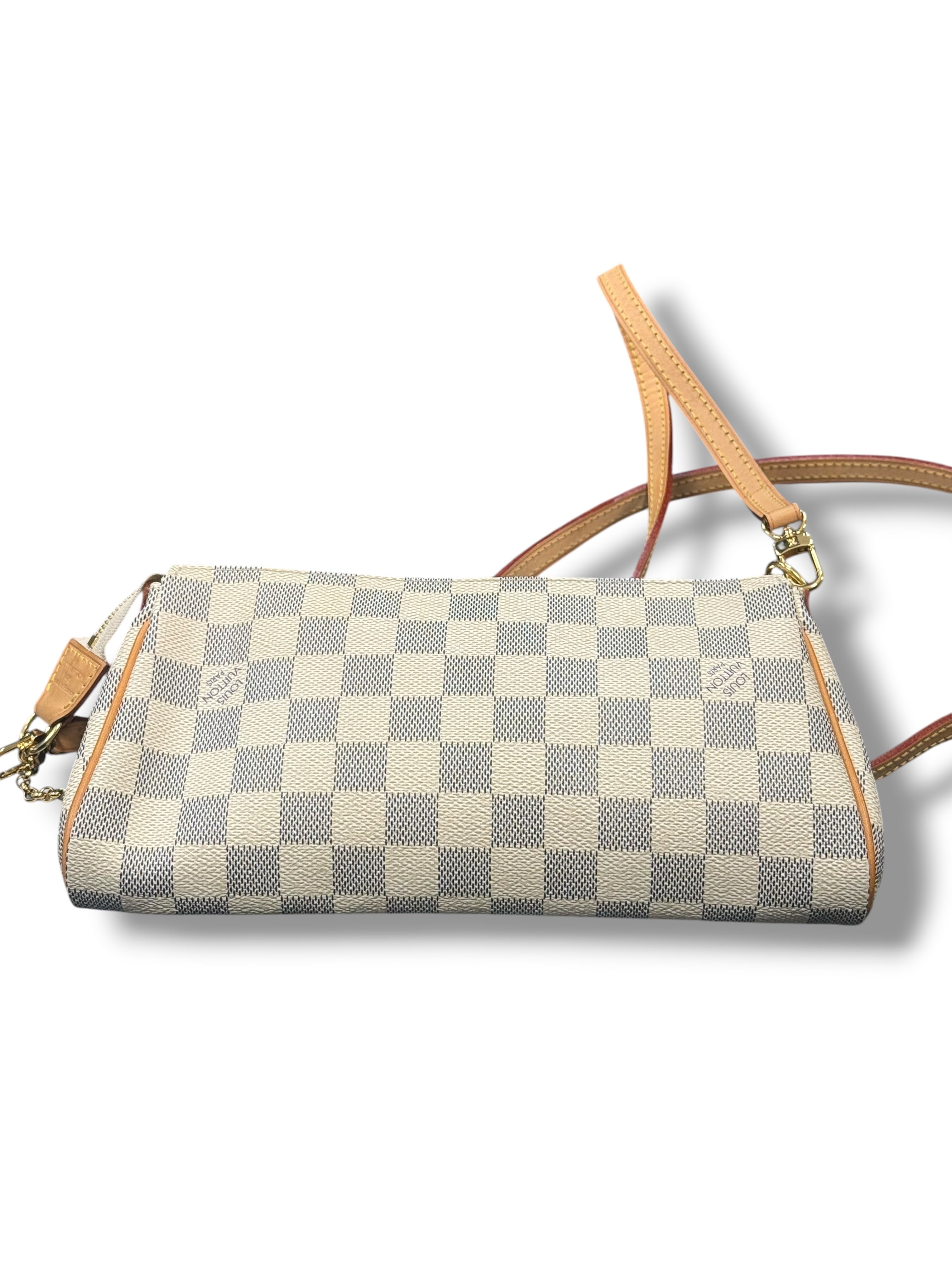 Louis Vuitton - Sac pochette Eva damier Azur