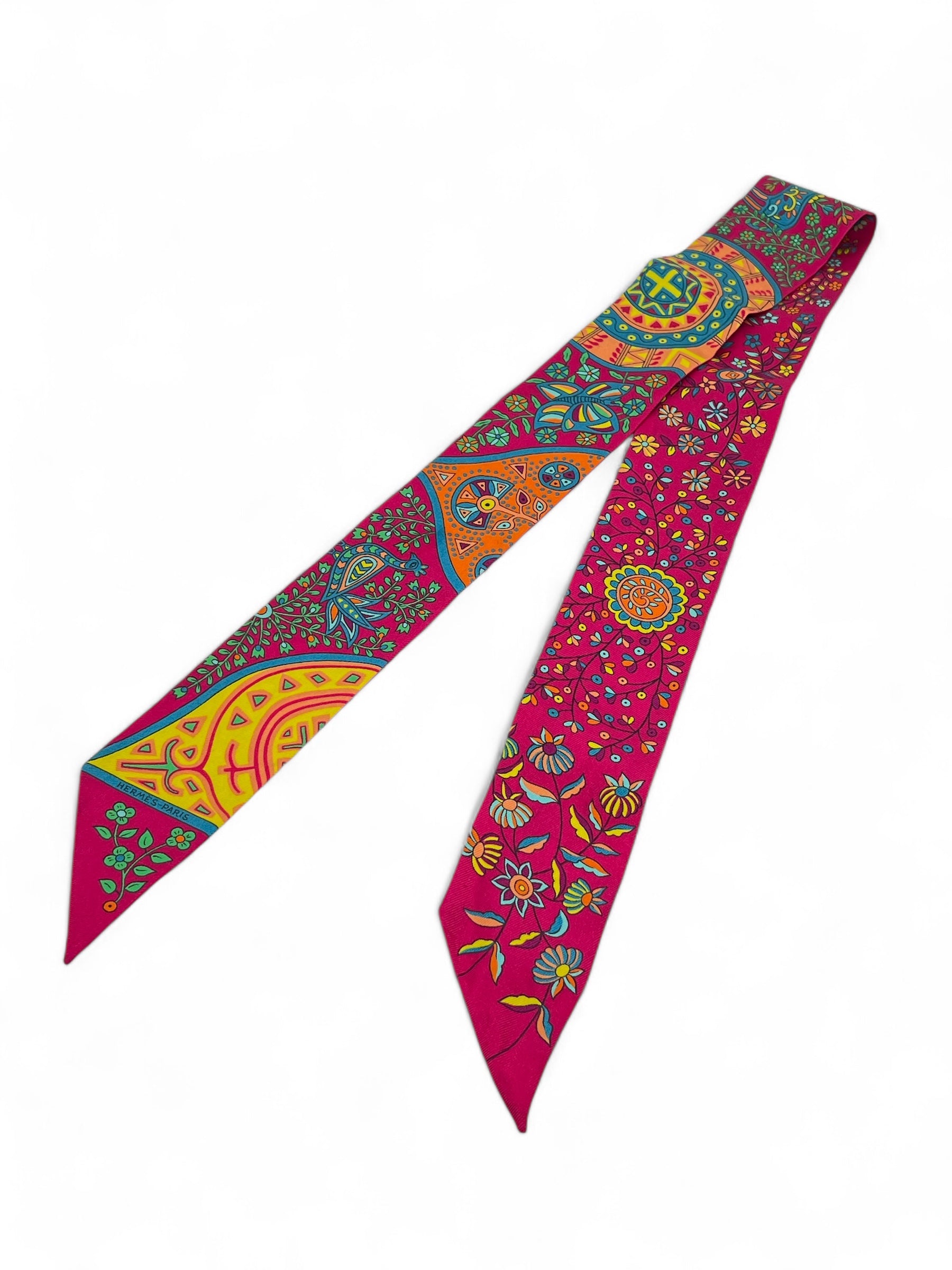 Hermès - Twilly fuchsia « L’arbre de vie »