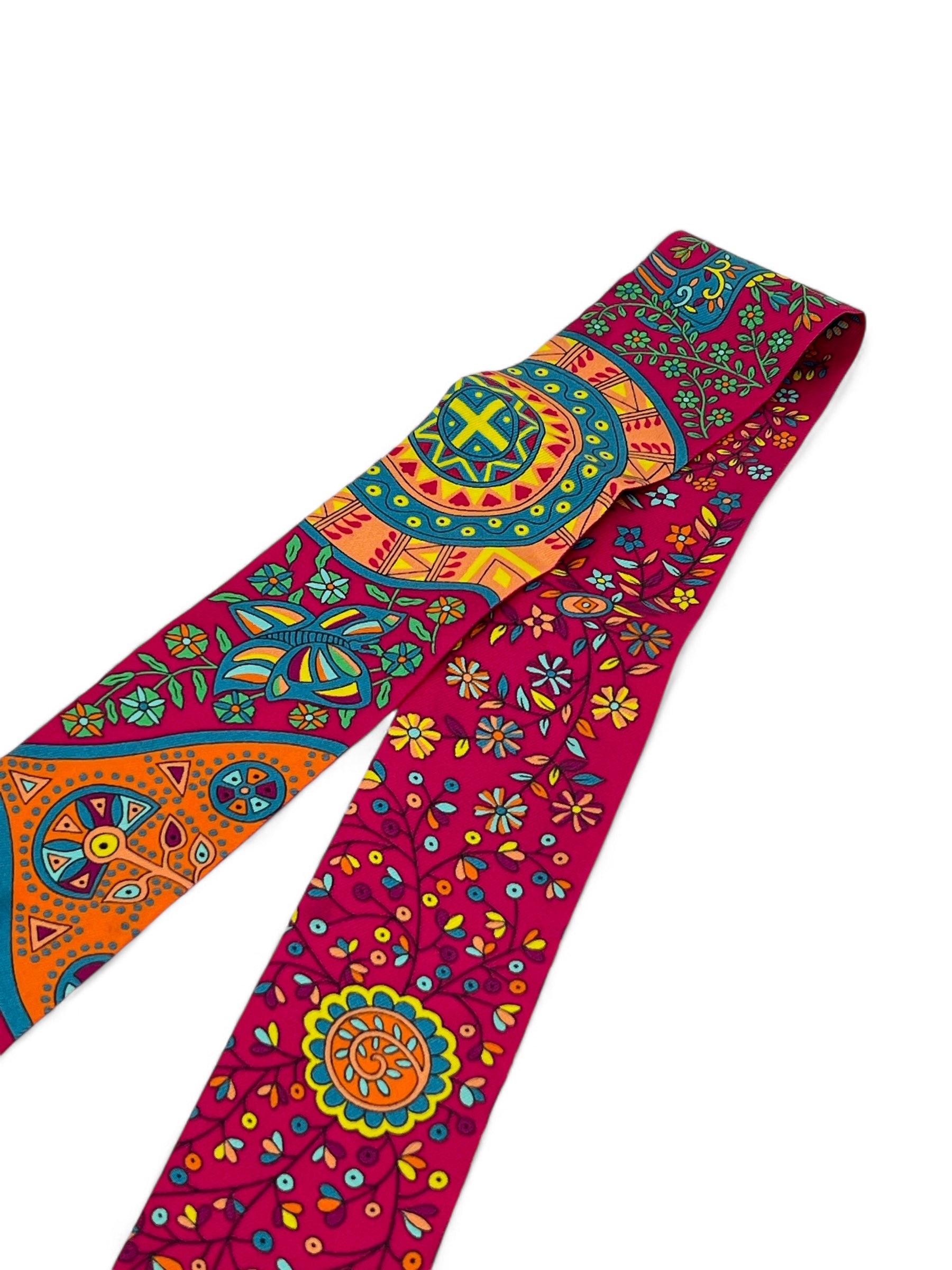 Hermès - Twilly fuchsia « L’arbre de vie »