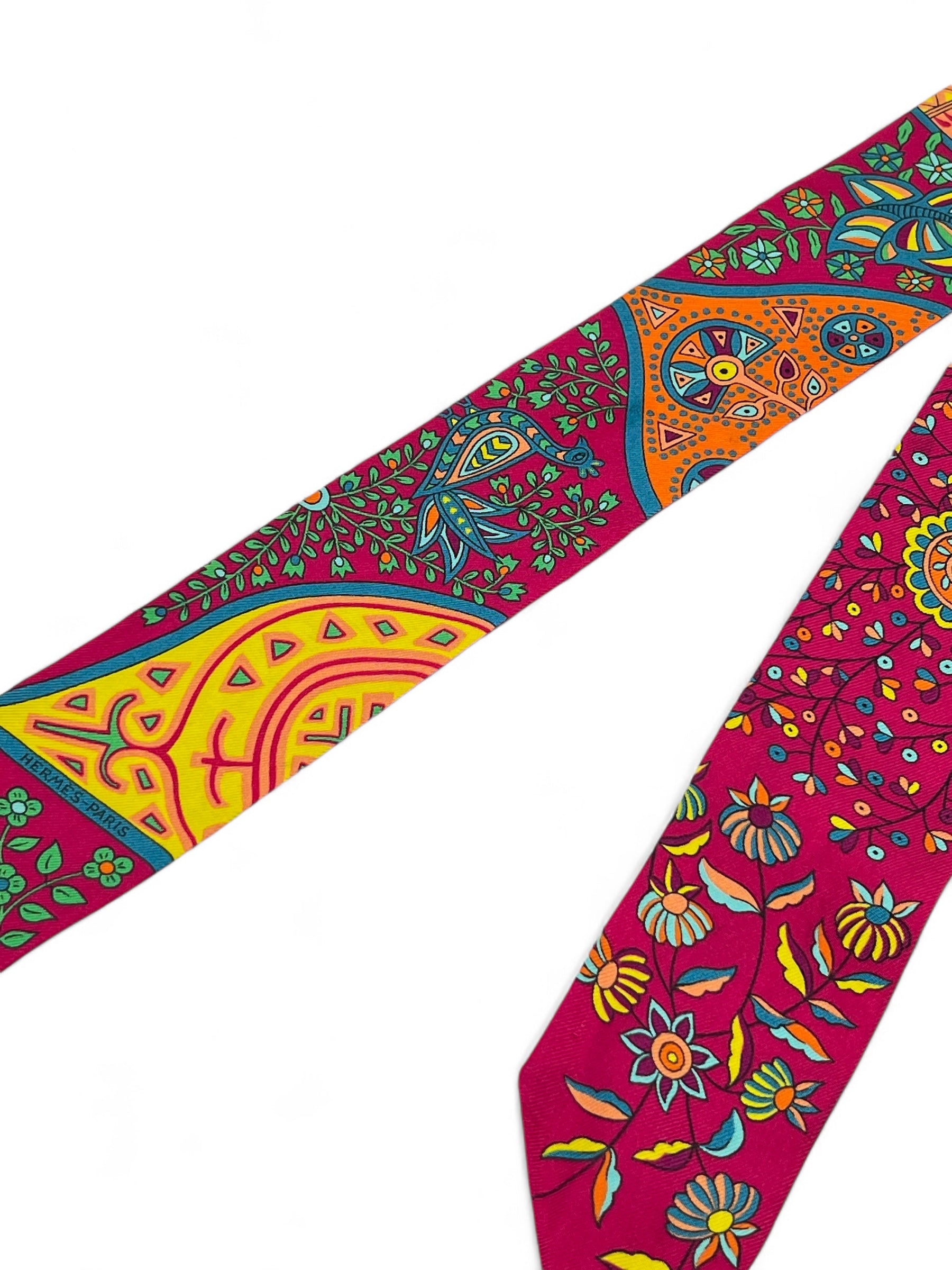 Hermès - Twilly fuchsia « L’arbre de vie »