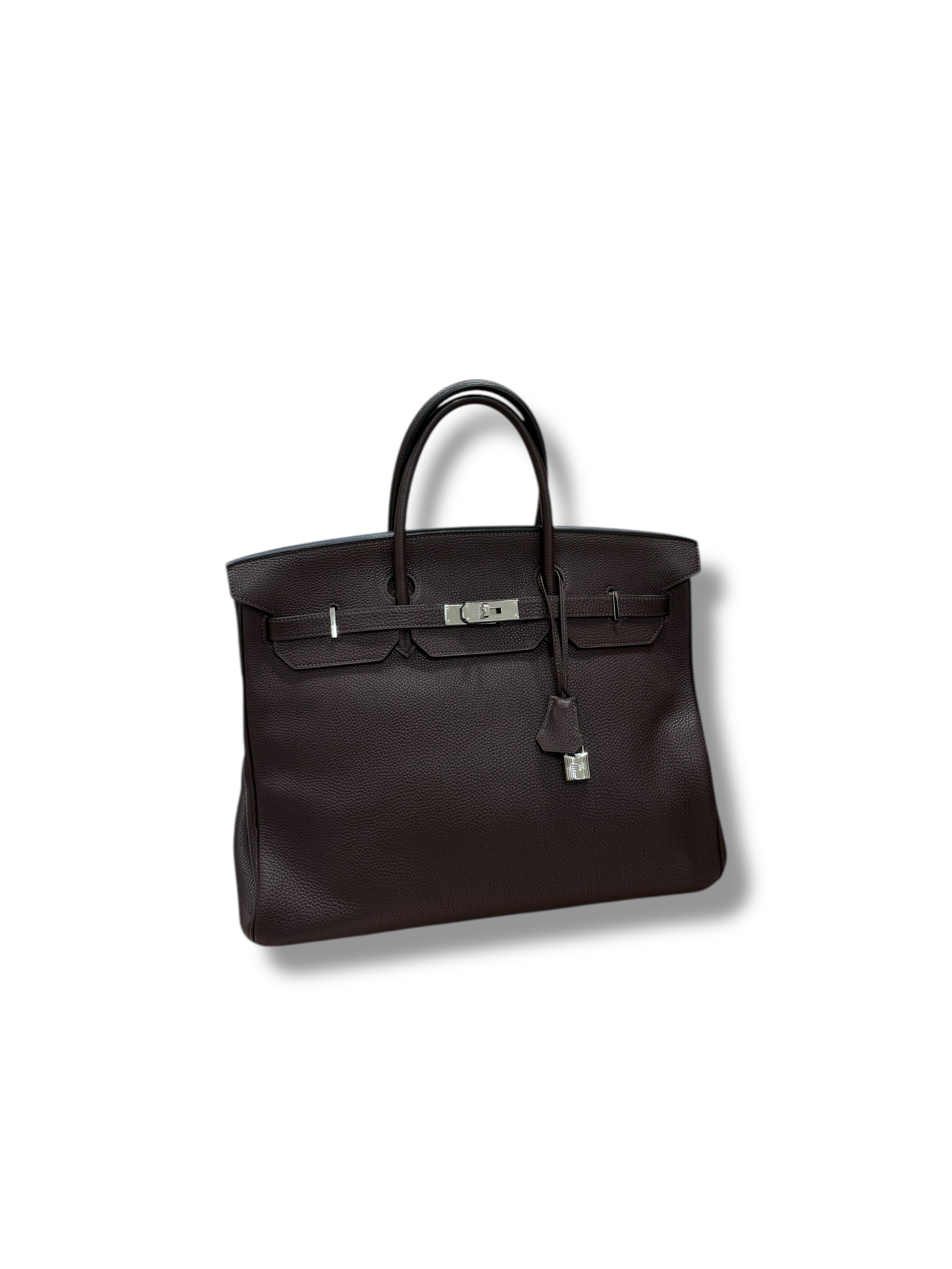 Hermès - Sac Birkin 40 Chocolat PHW