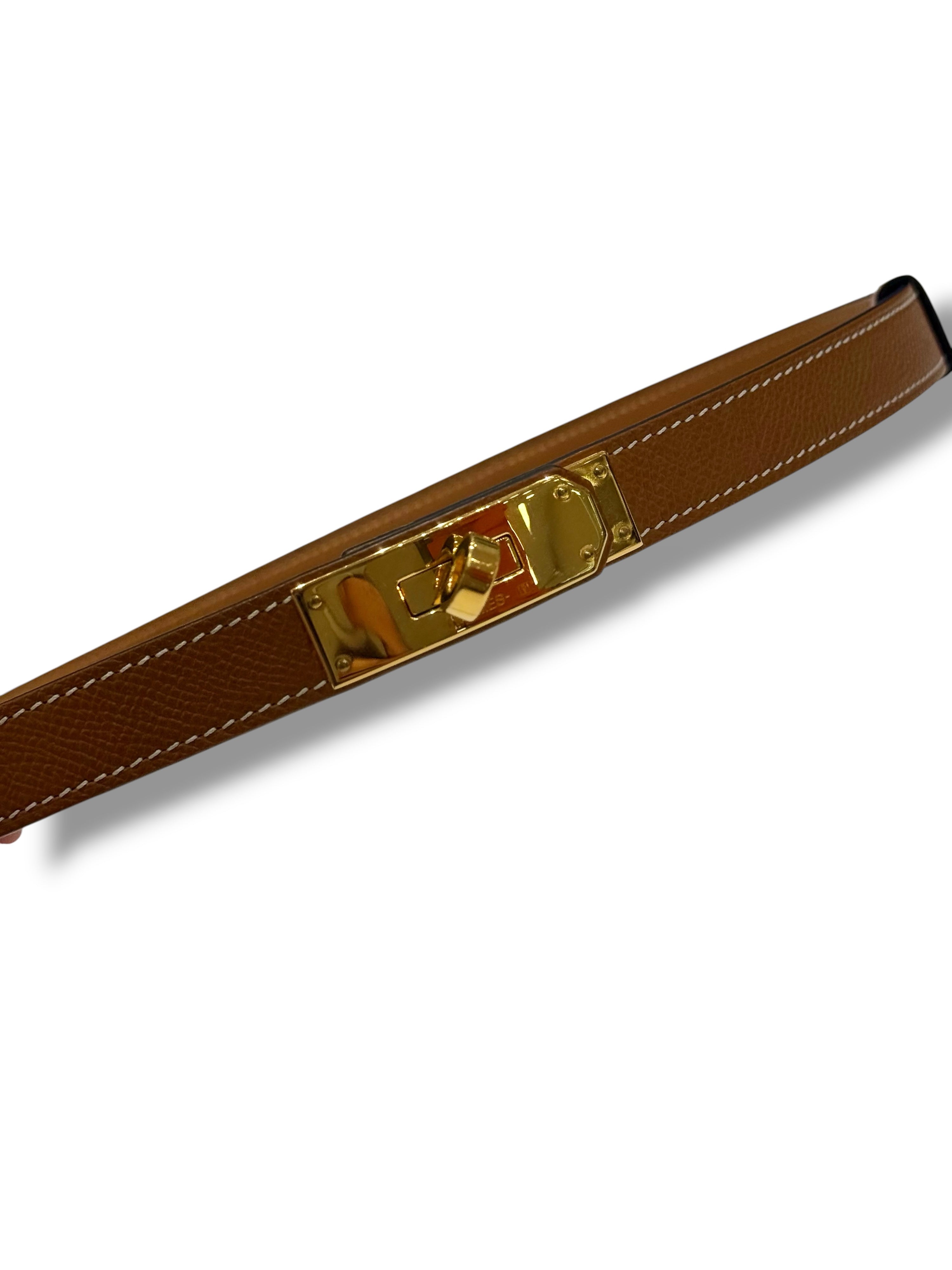 Hermès - ceinture Kelly Gold GHW