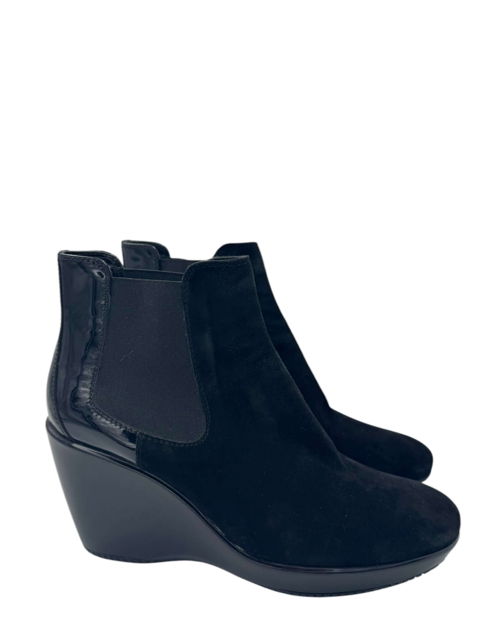 Hogan - Black Ankle Boots Size 37.5