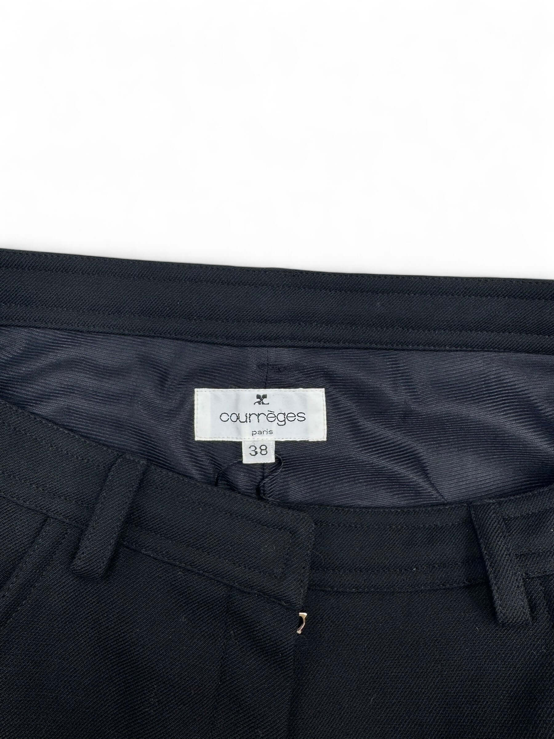 Courrèges - Kurze schwarze T38