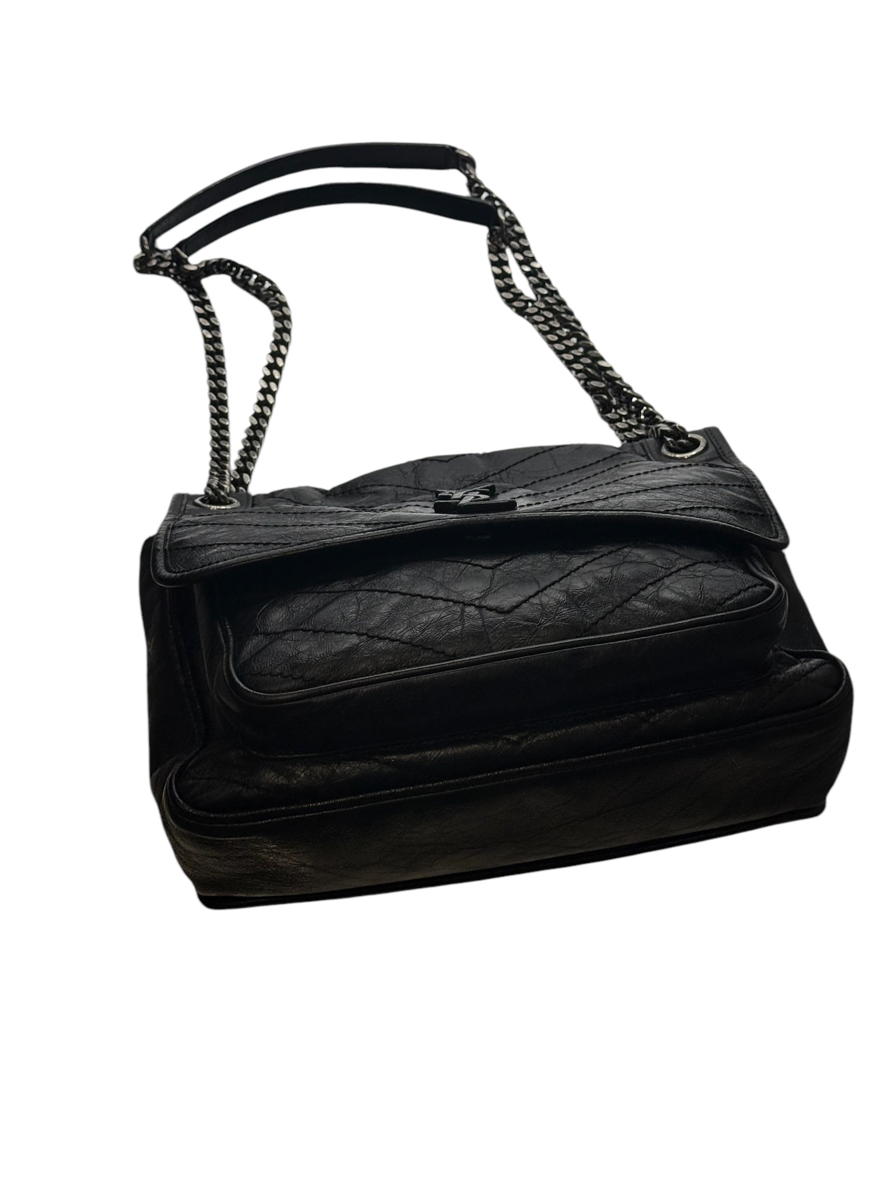 Saint Laurent - Sac Nikki cuir noir All black