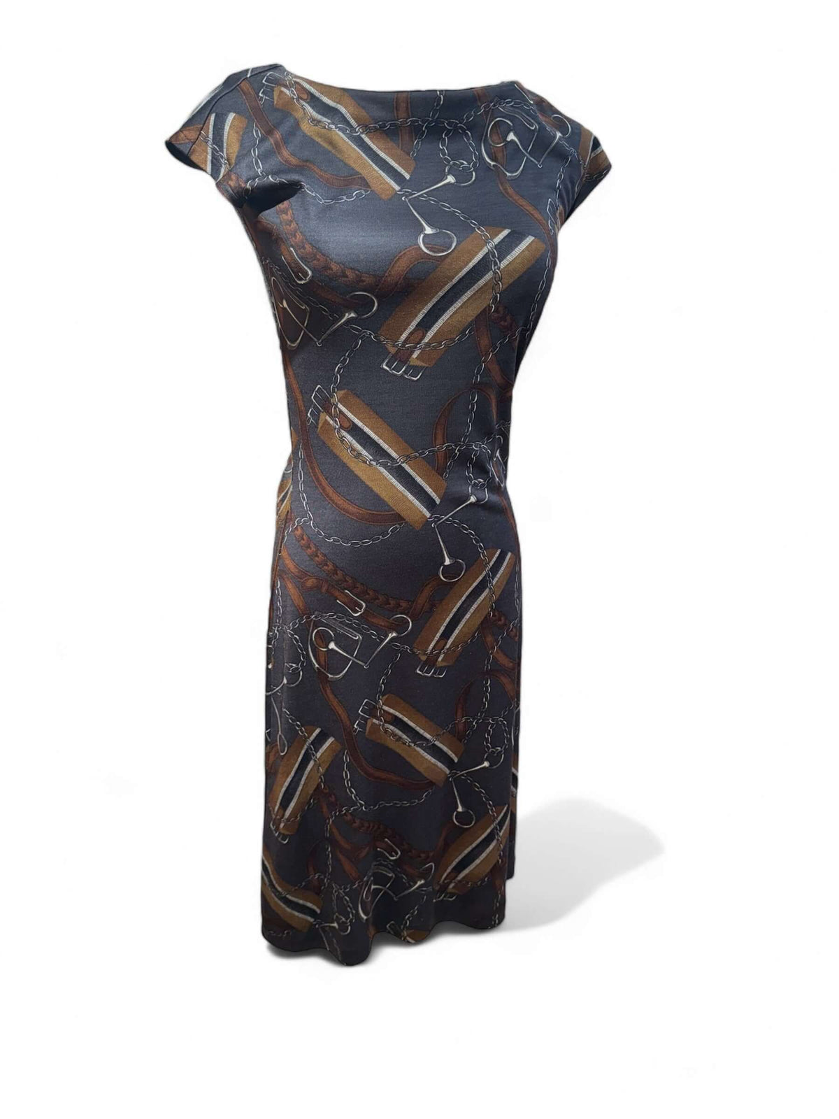 Ralph Lauren - Kleid mit Reitmotiven TXS