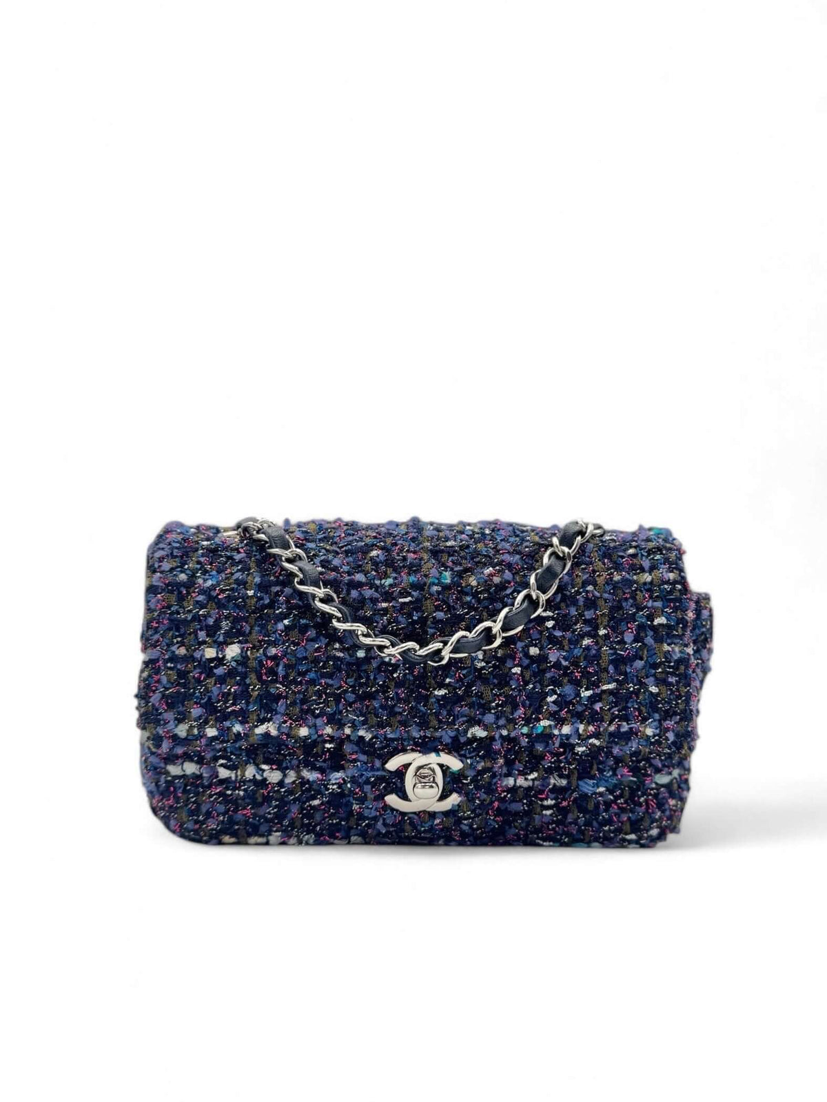 Chanel - Mini sac à rabat en tweed