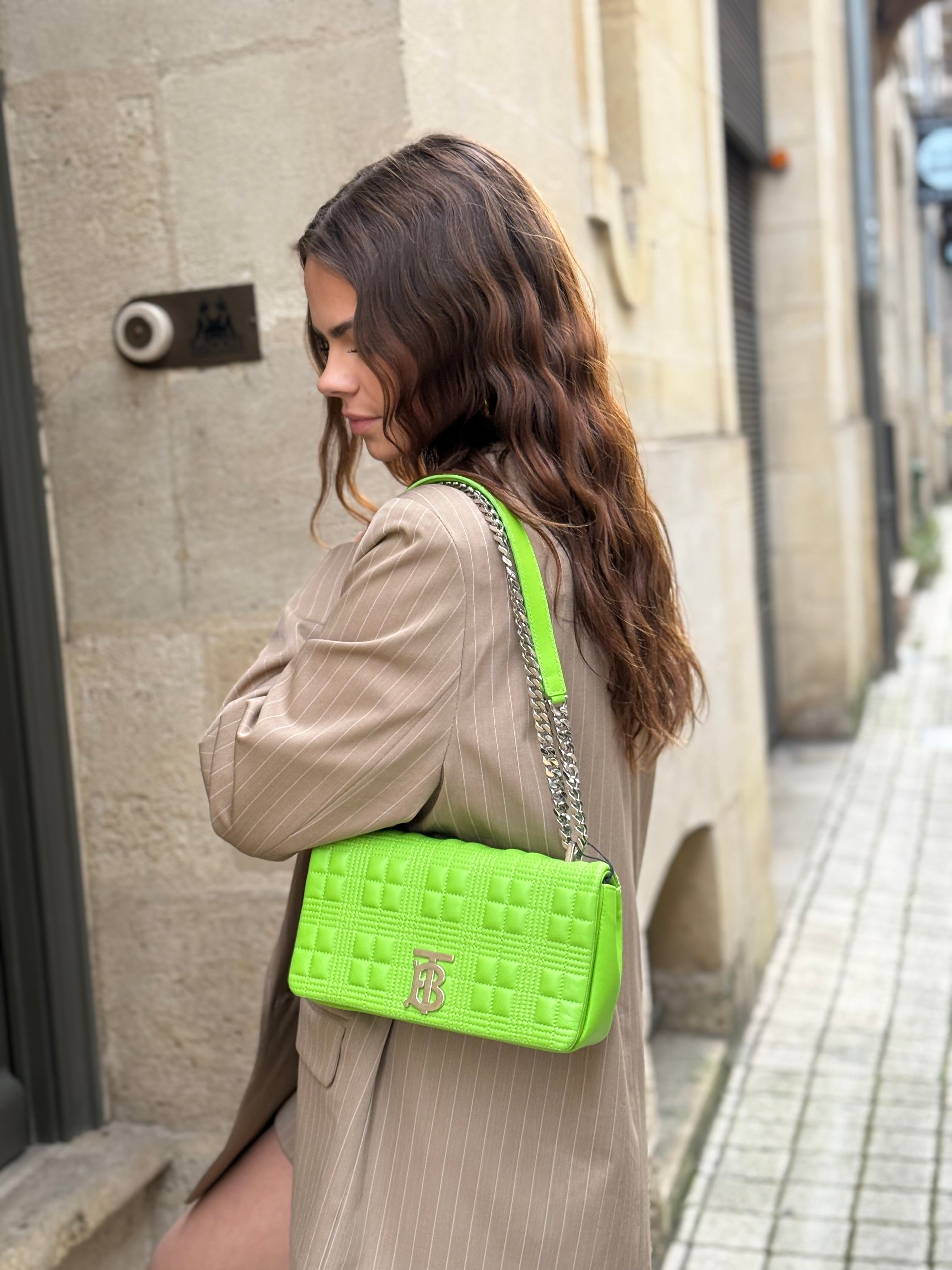 Burberry - Sac Lola brillant Green