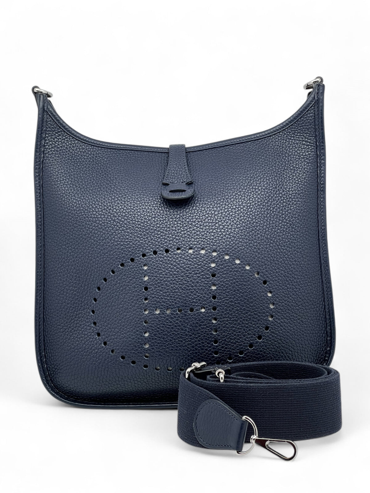 Hermès - Borsa Evelyne III blu notte