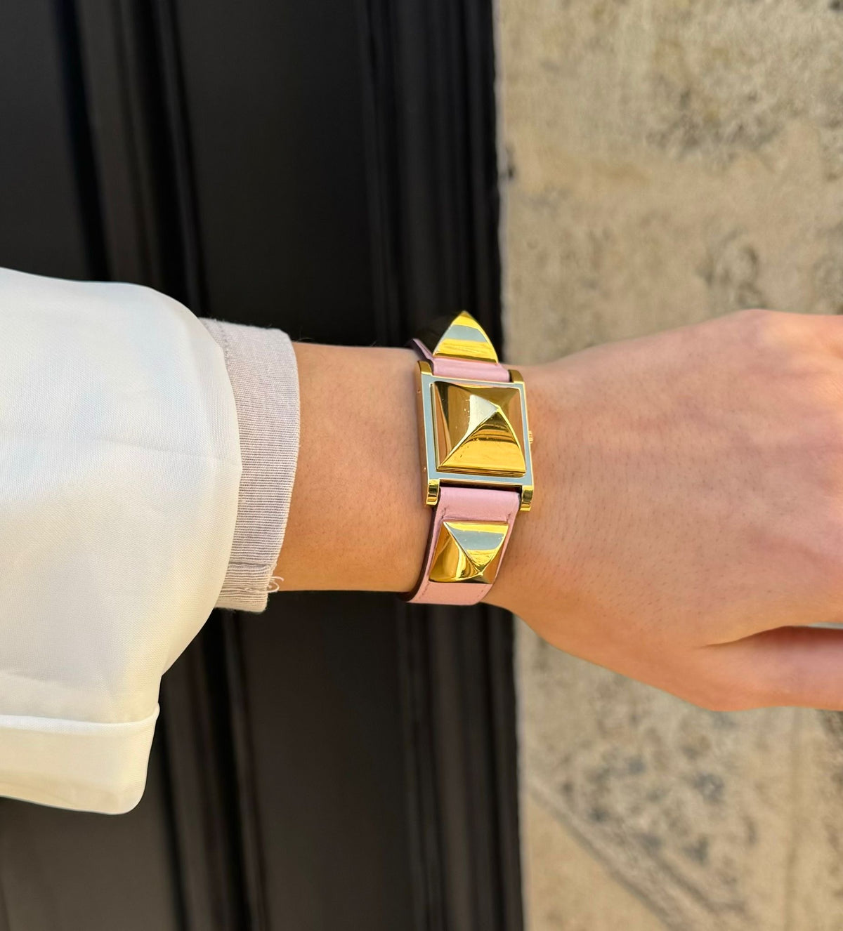 Hermès - Médor pink watch