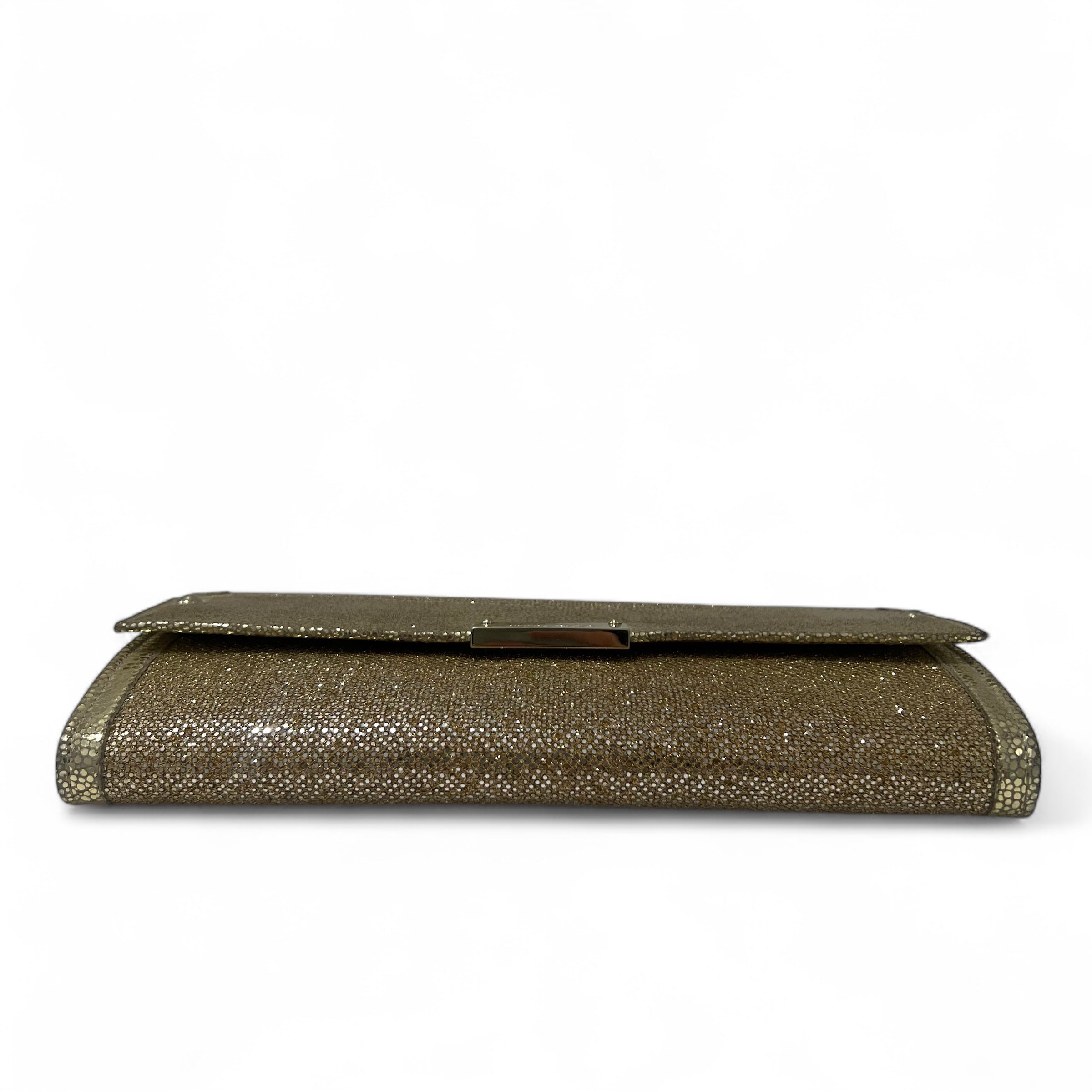 Jimmy Choo - Pochette dorée pailletée