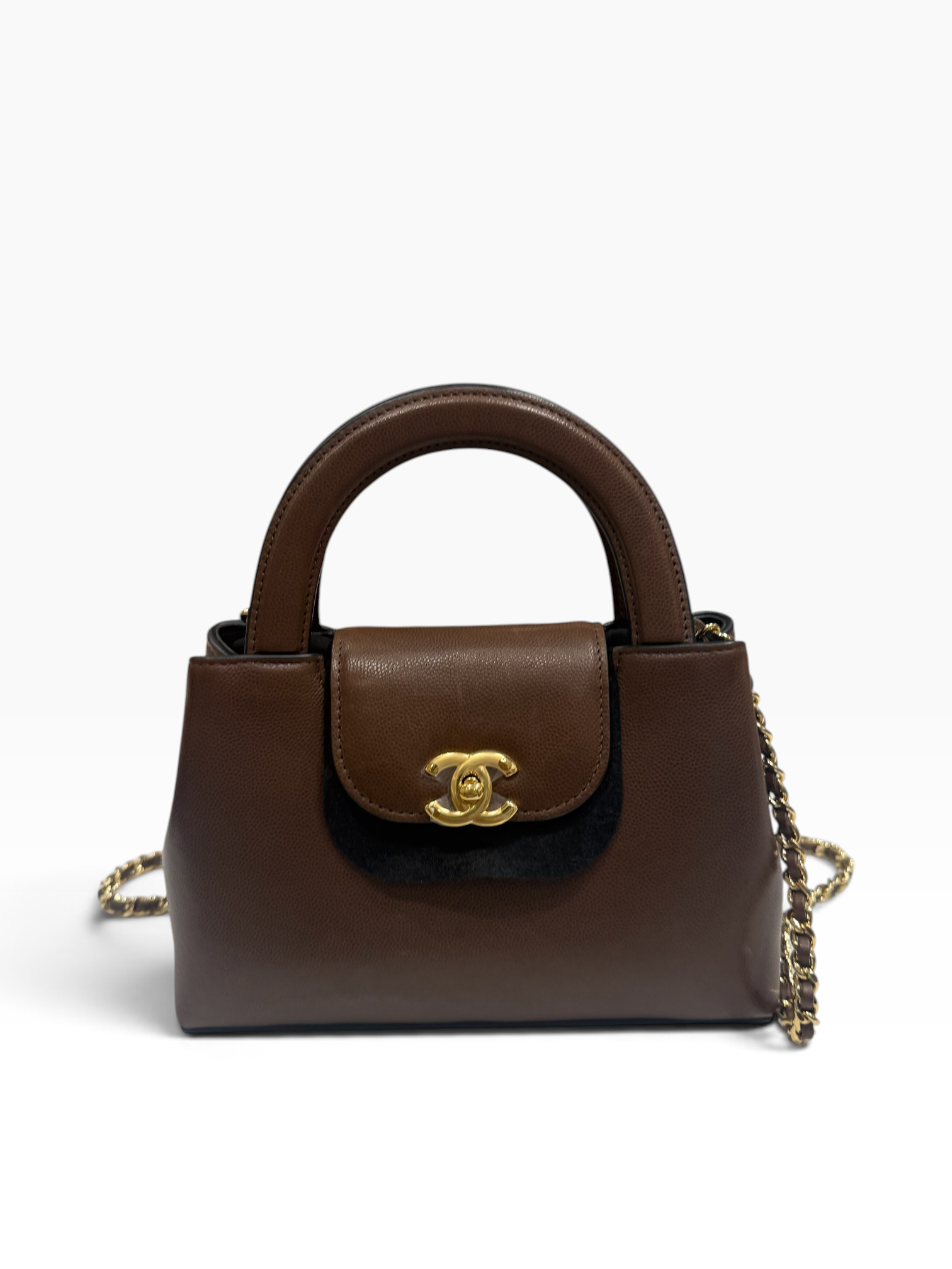 Chanel - Sac Kelly petit shopping édition en cuir Barenia