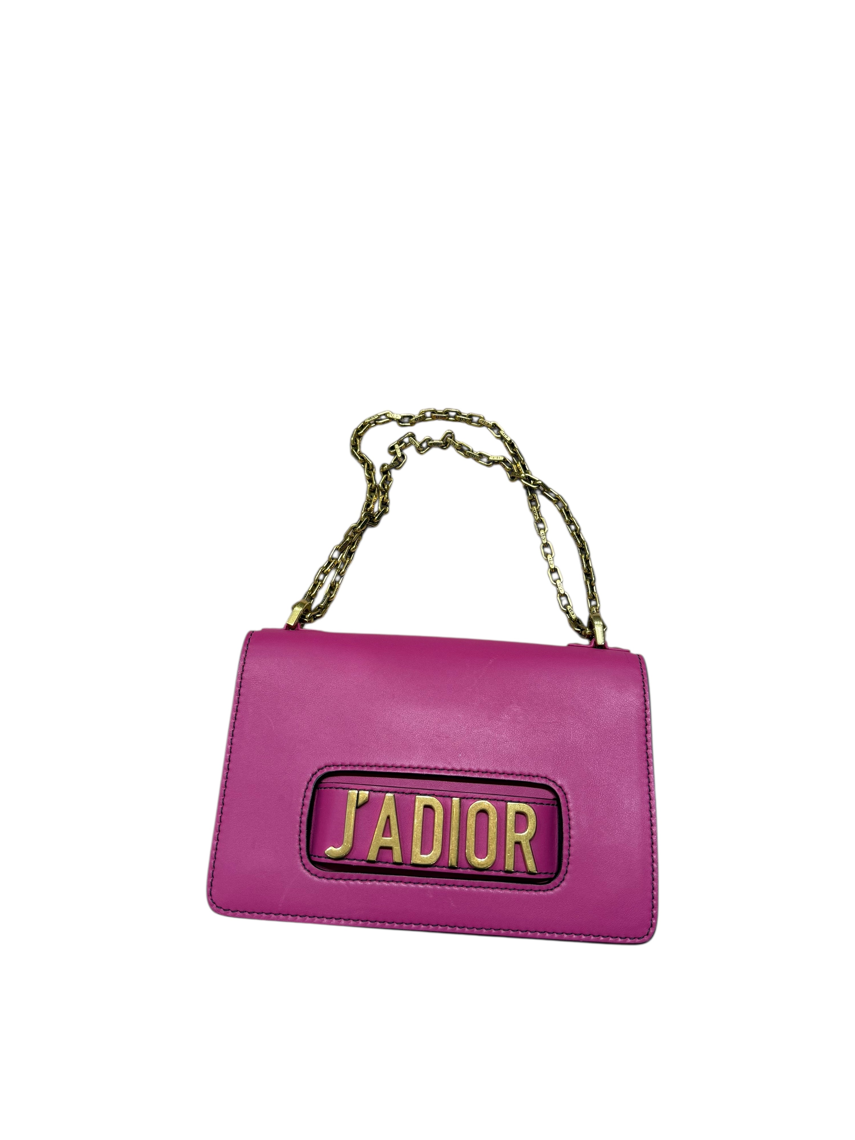 Christian Dior - J’Adior Tasche aus fuchsienrosa Leder