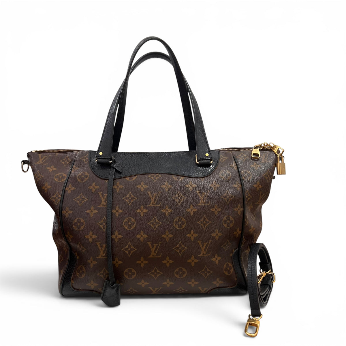 Louis Vuitton - Estrella bag in coated canvas and black leather