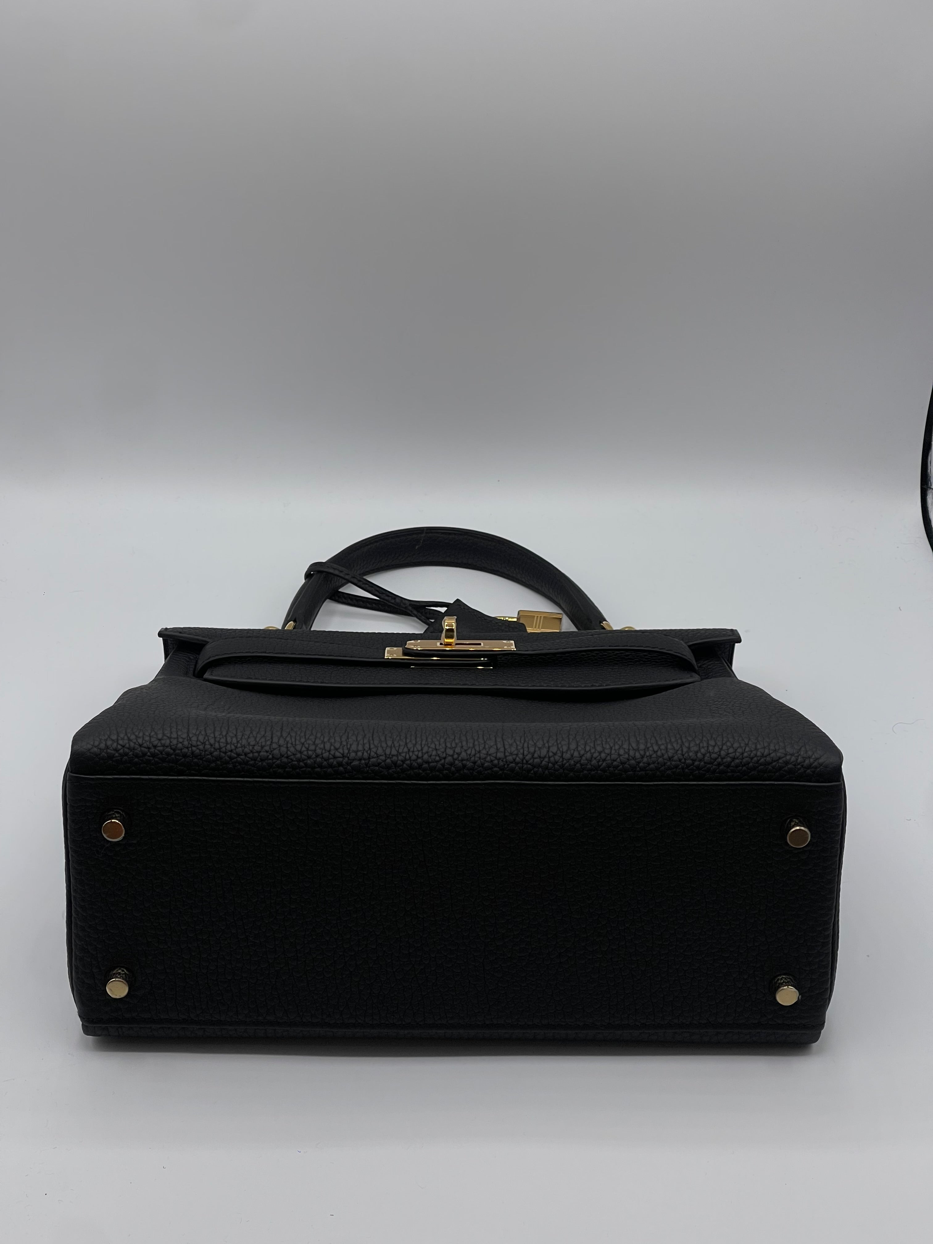 Hermès - Sac Kelly 28 Togo retourné nero
