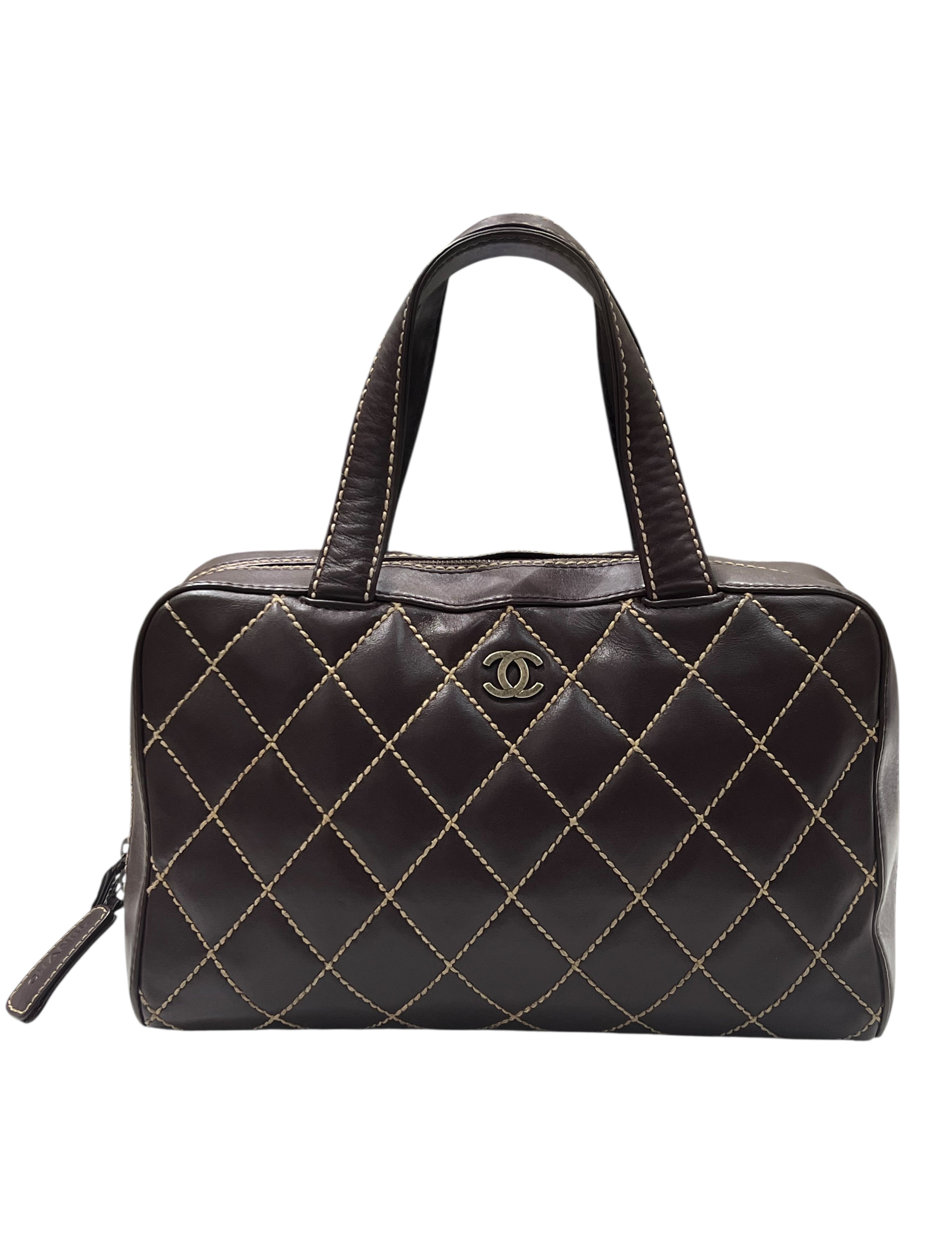 Sac Chanel - Cuir Marron Wild Stitch | Les Folies d’Eugénie