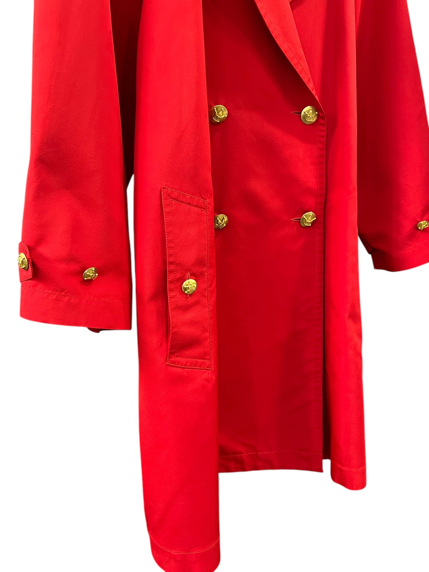 Chanel - Trench rouge en soie