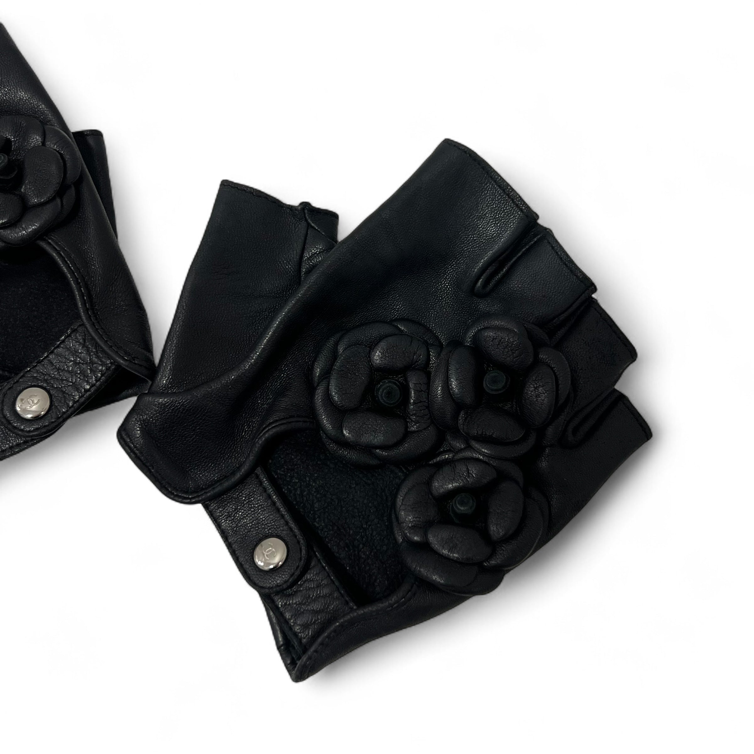 Chanel - Camélias Fingerlose Handschuhe