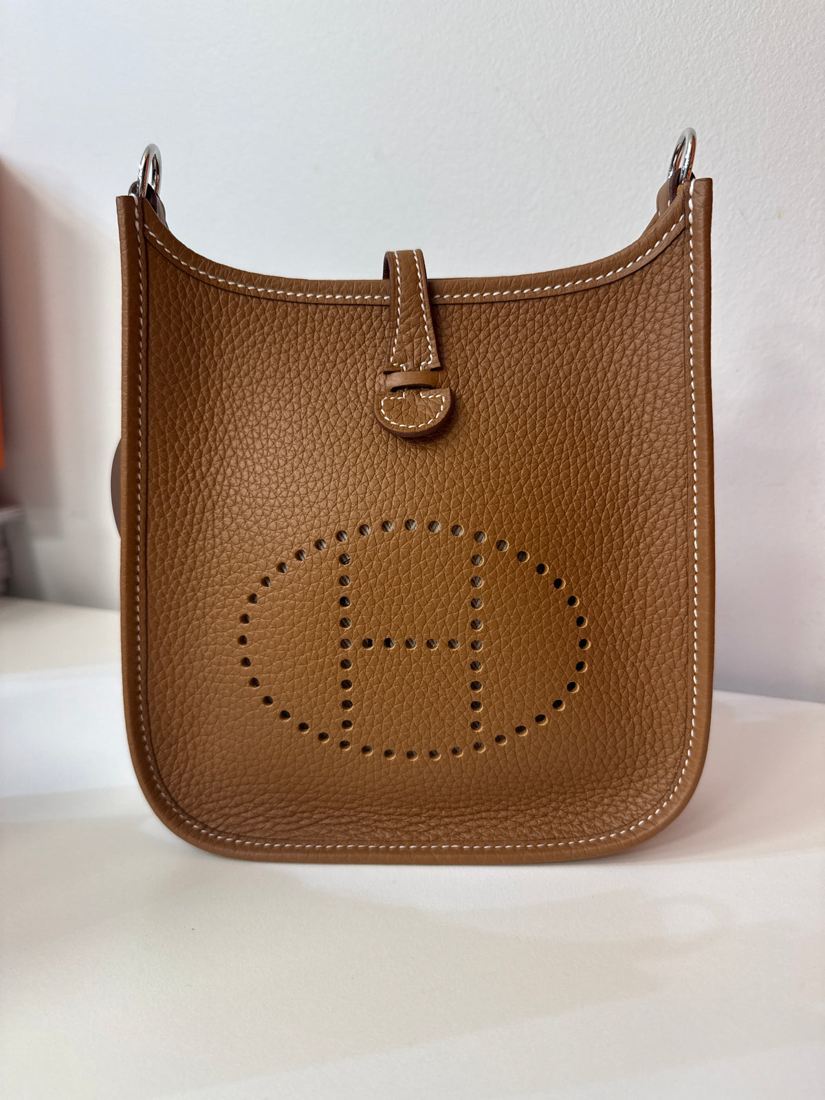 Hermès - Borsa Evelyne Mini Oro