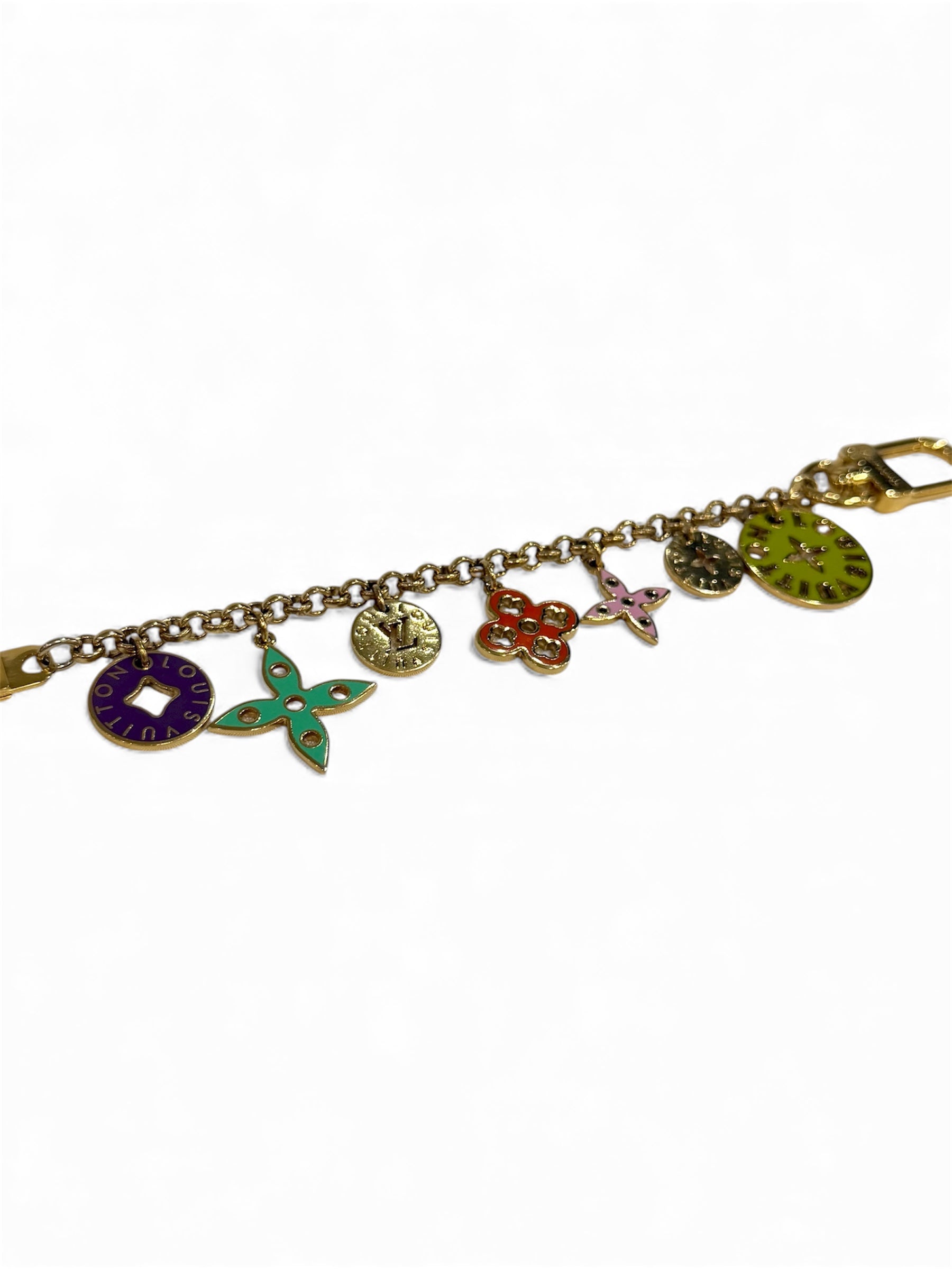 Louis Vuitton - Bijou de sac chaîne Fleur de Monogram