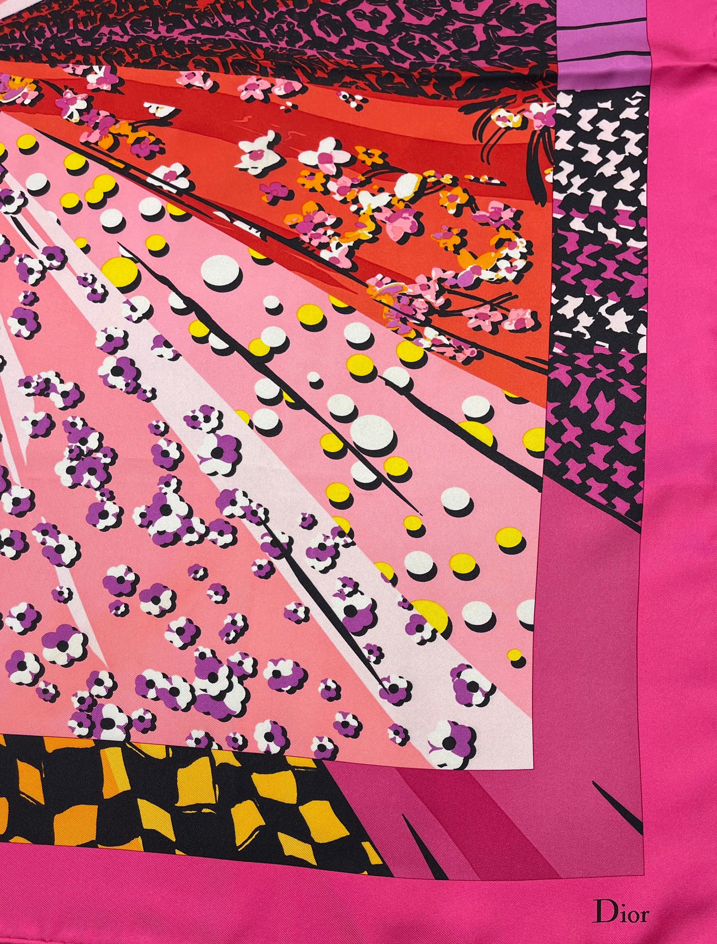 디올 - 실크 스카프