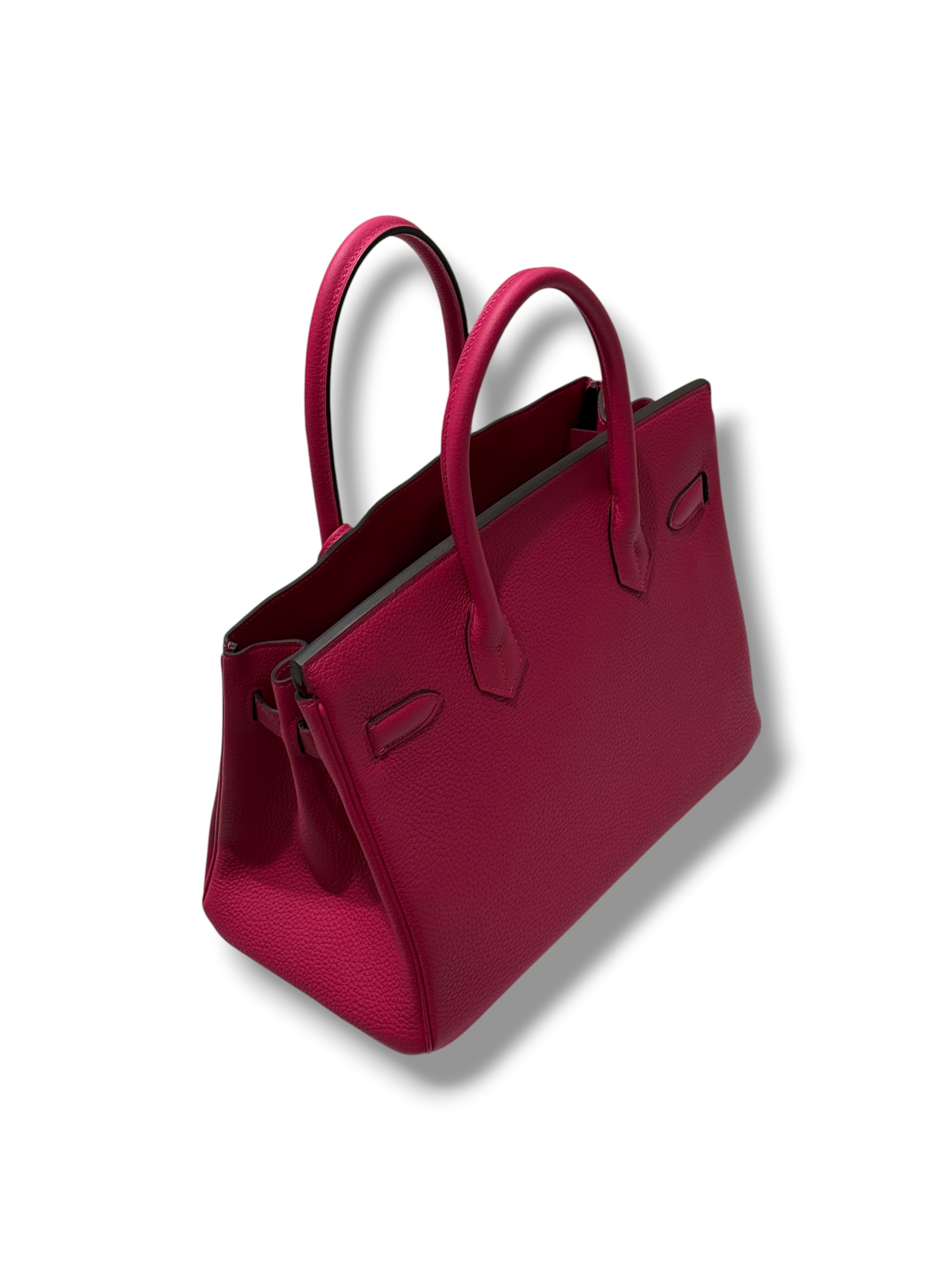 Hermès - Sac Birkin 30 Rose Mexico PHW