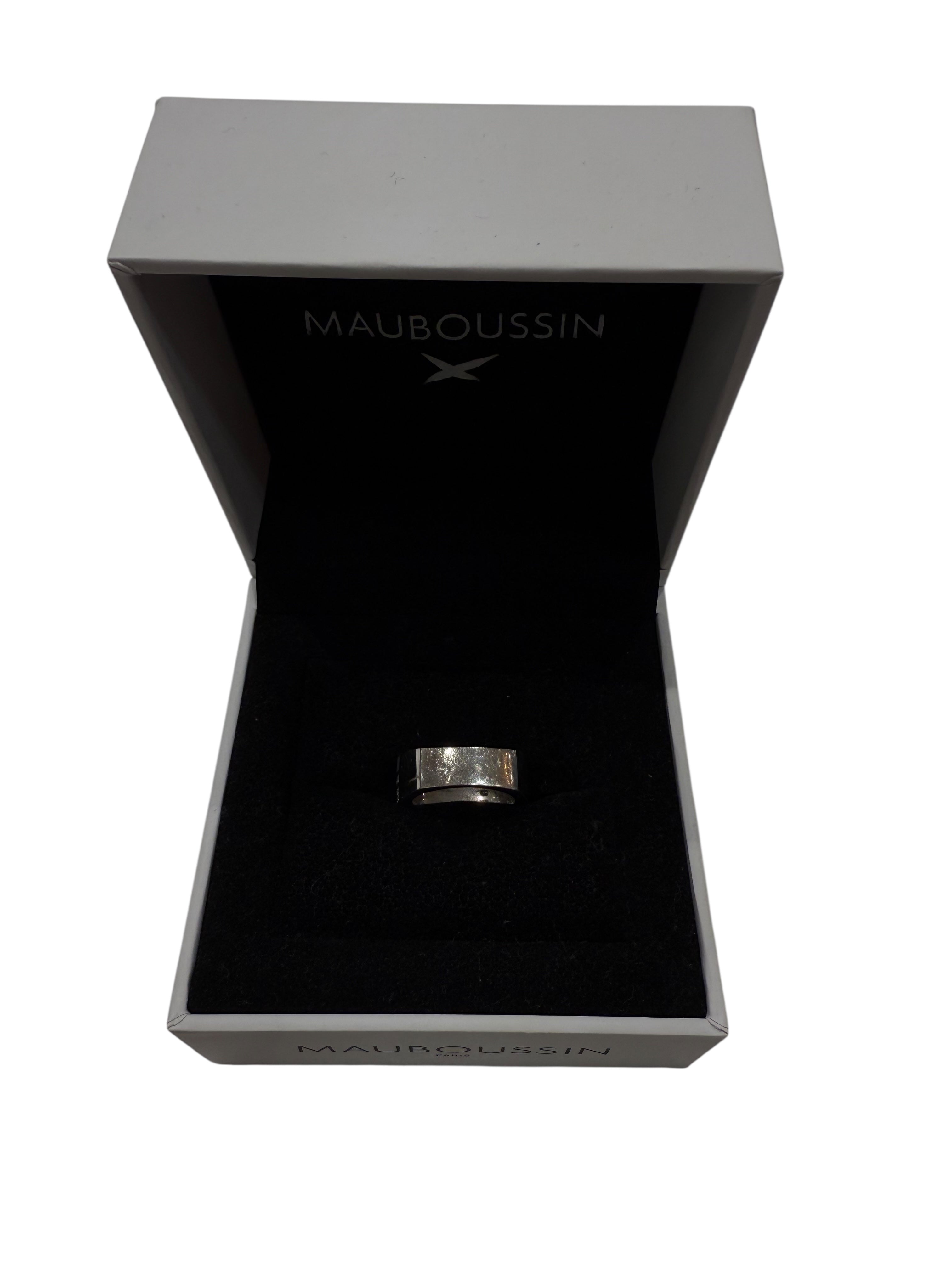 Mauboussin Bague Belle de jour Or blanc Nacre, Diamant