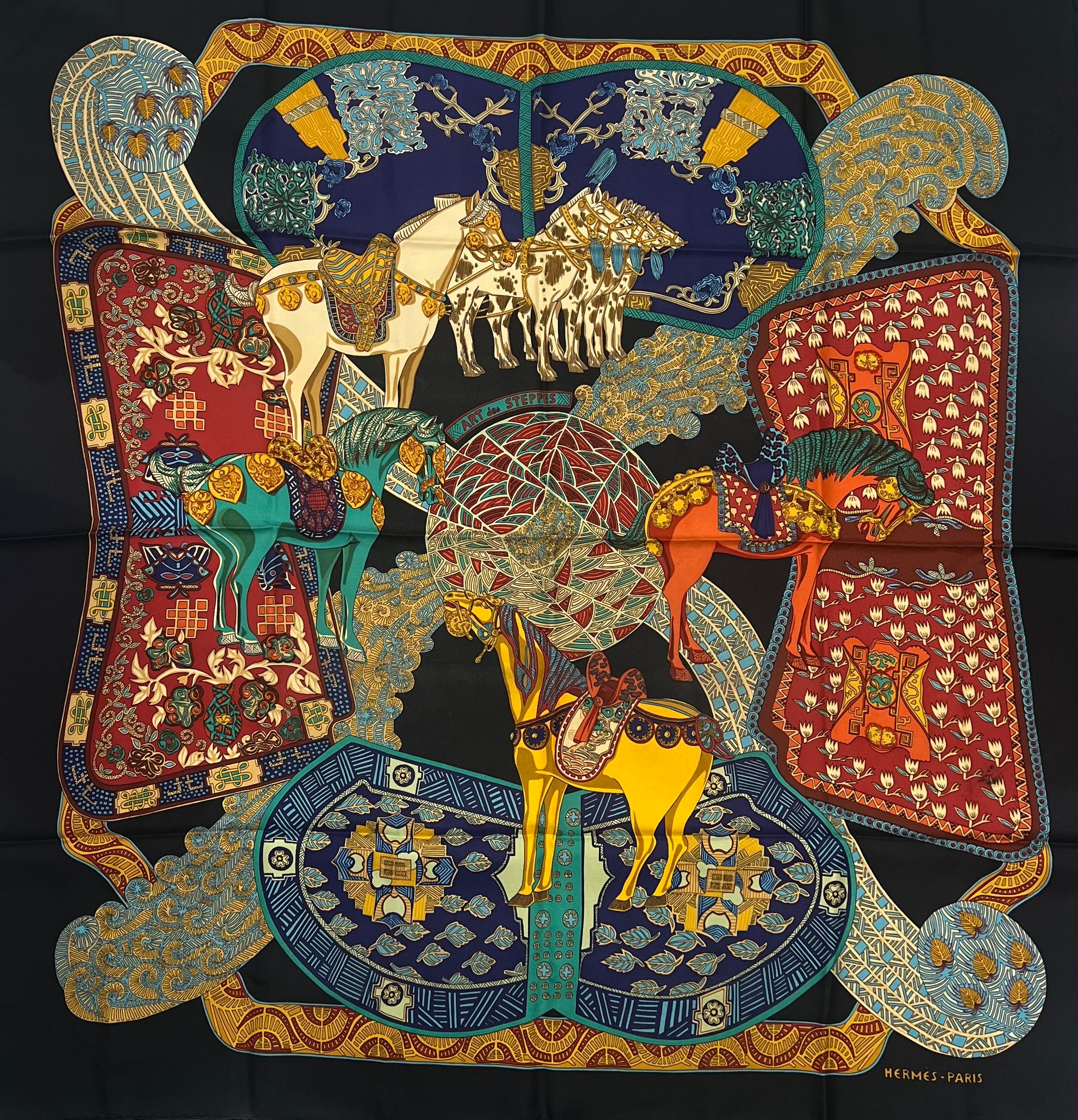Hermès - Carré 90 "Art des Steppes"