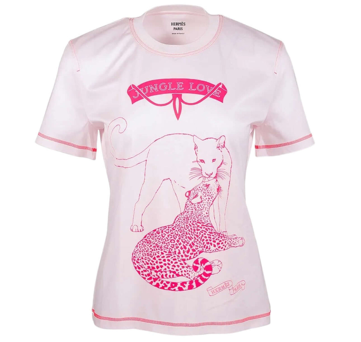 Hermès - Pink Jungle Love T-shirt T36