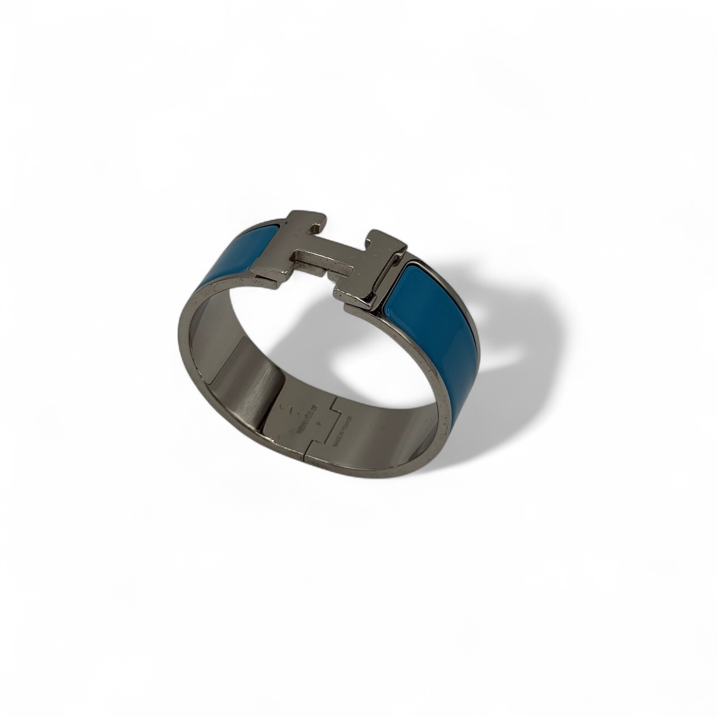 Hermès - Bracelet Clic Clac H bleu