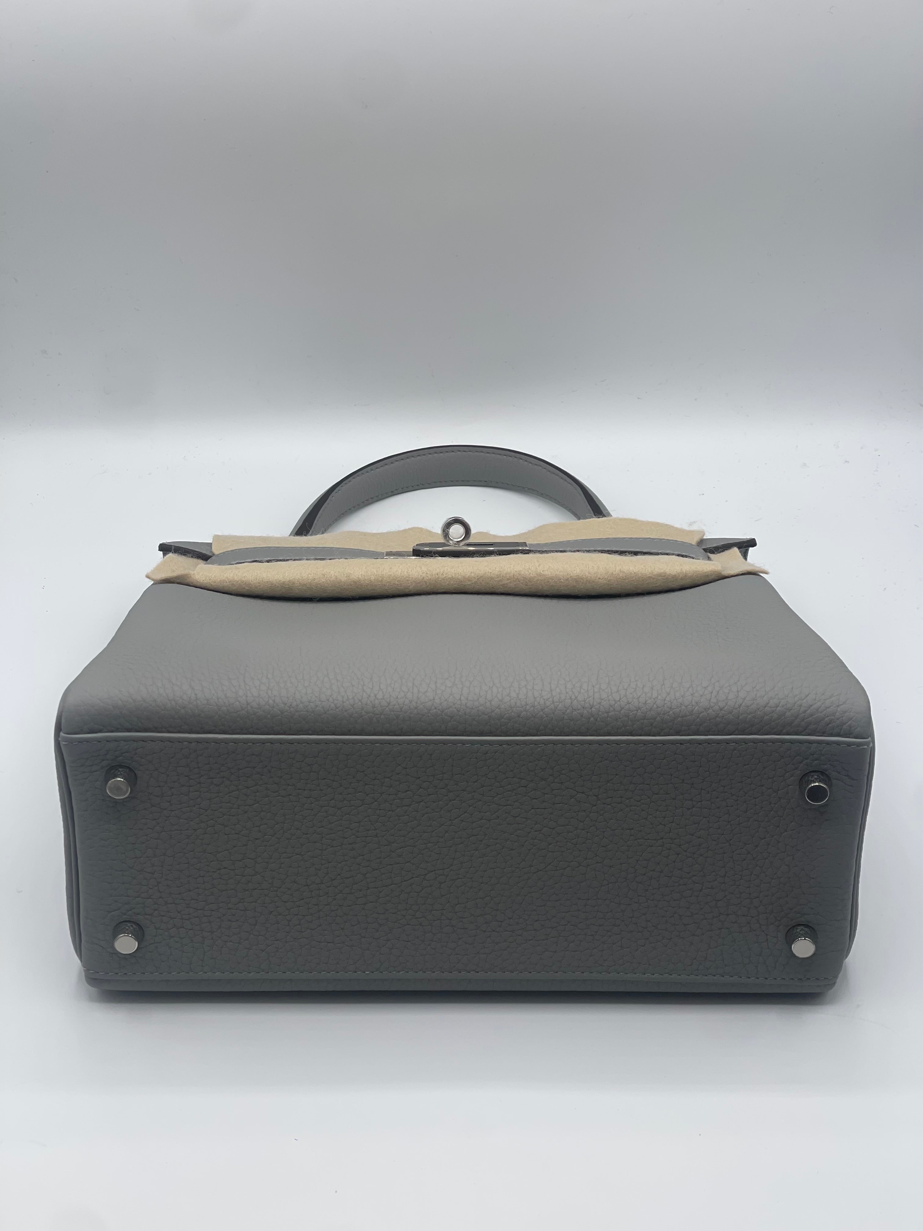 Hermès - Borsa Kelly 28 Grigio Gabbiano