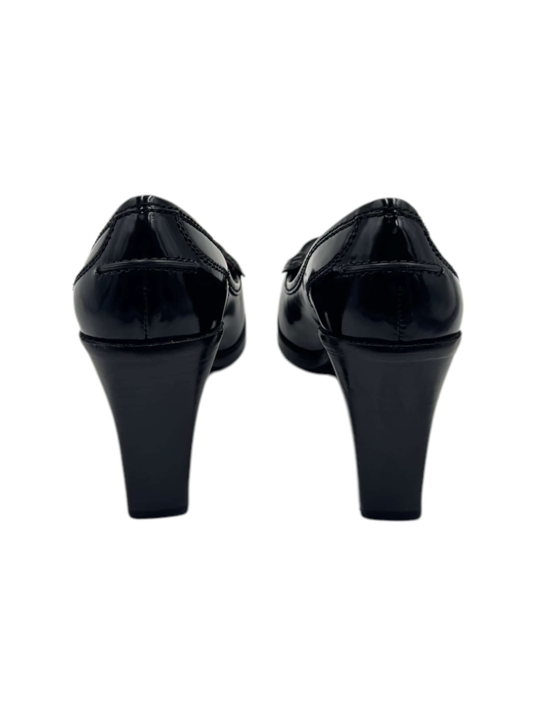 Céline - Black heeled loafers T35