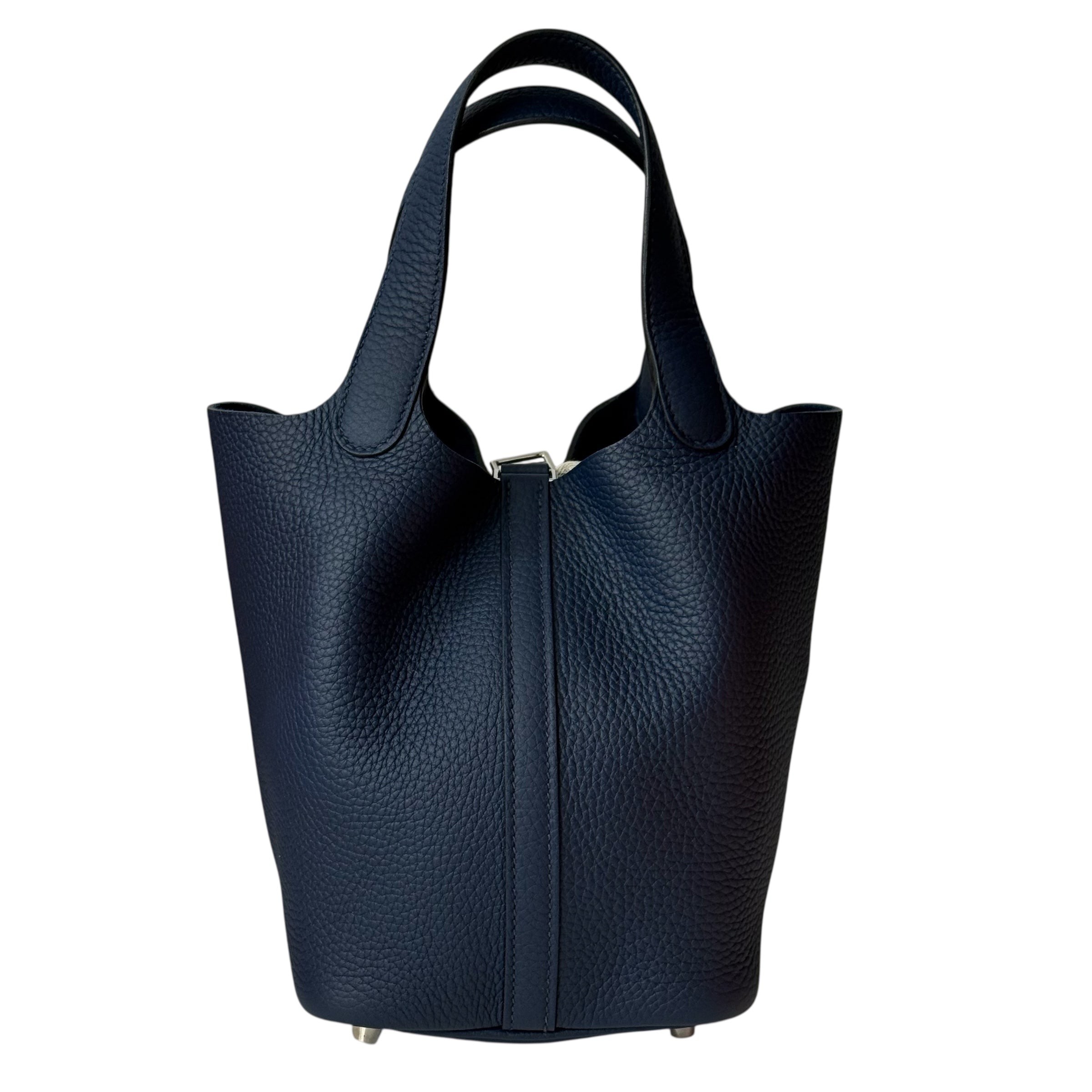 Hermès - Sac Picotin 18 Bleu de Prusse