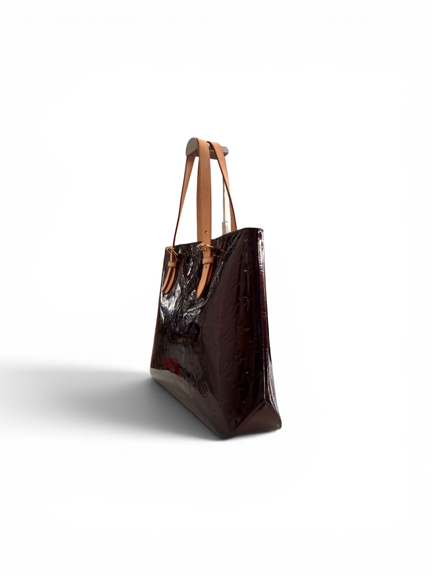 Louis Vuitton - Sac cabas cuir vernis amarante