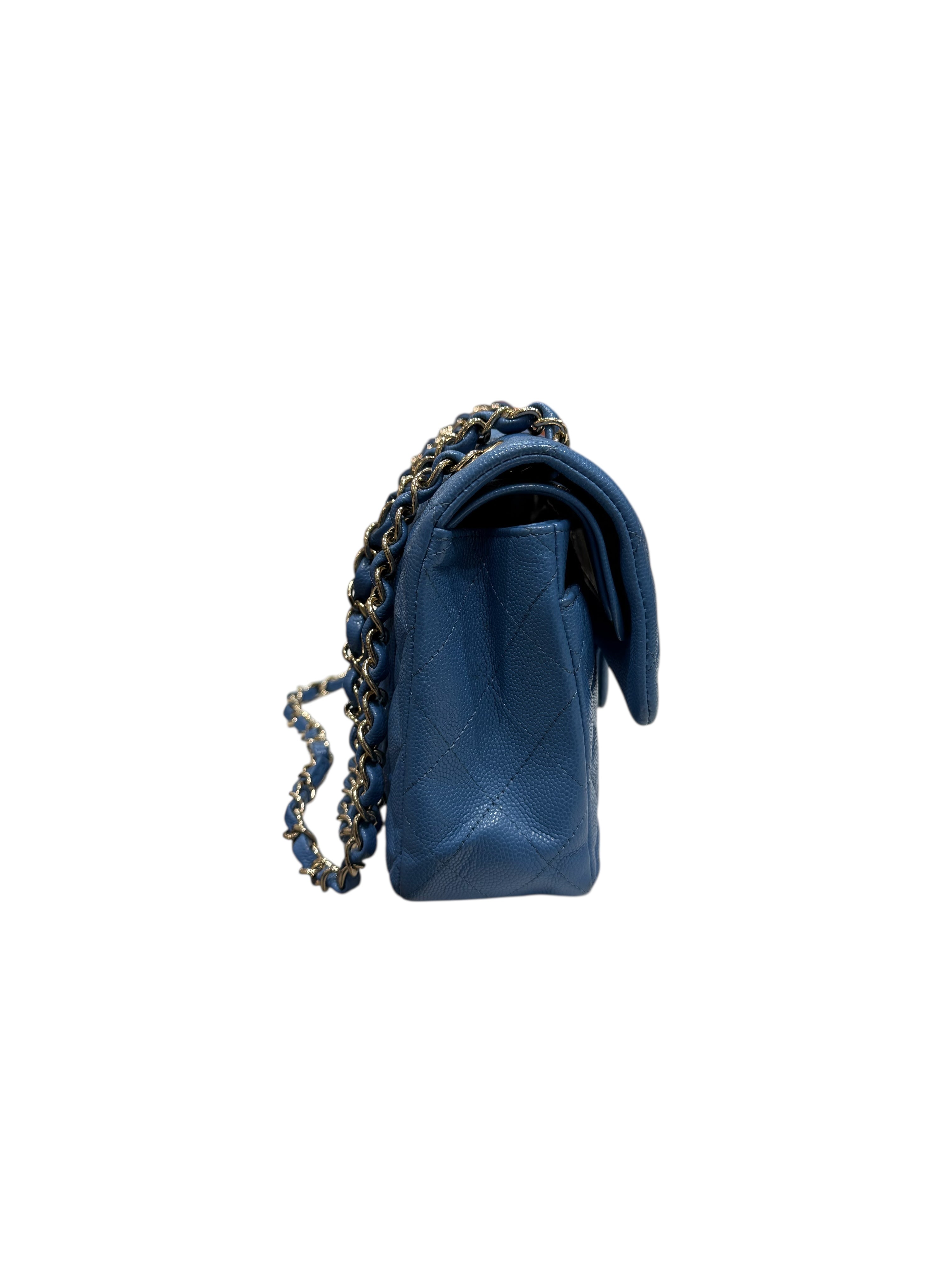 Chanel - Sac timeless small classique 23 bleu
