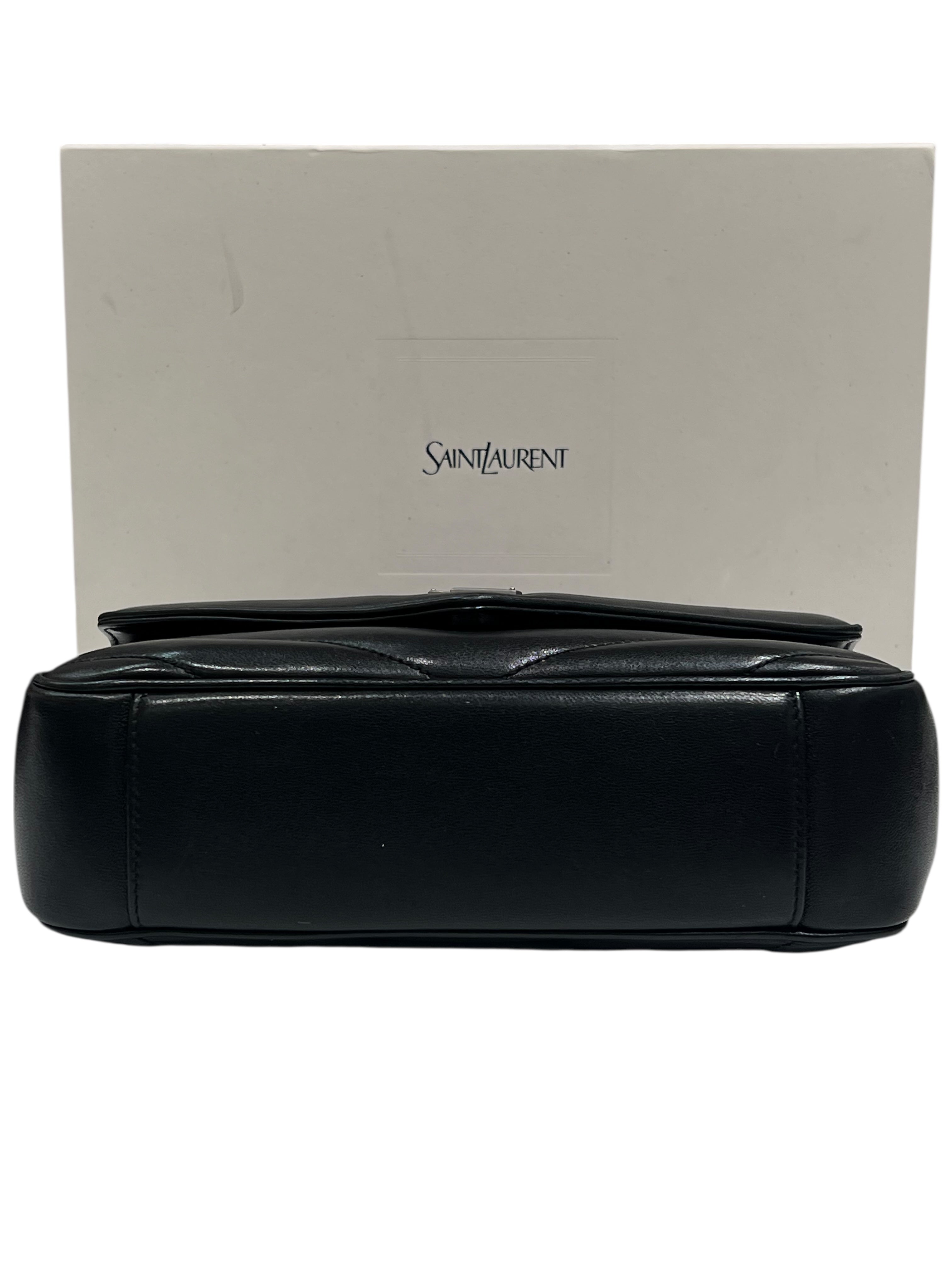 Saint Laurent - sac Loulou small cuir noir