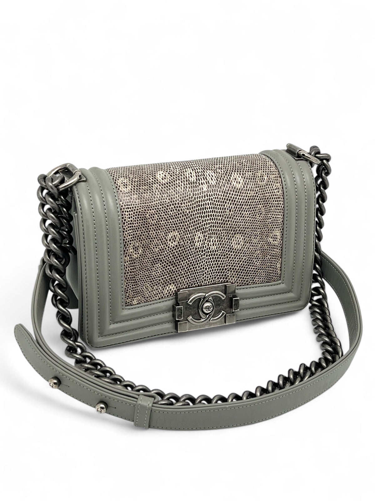 Chanel - Kleine Jungen-Tasche aus Eidechsenleder