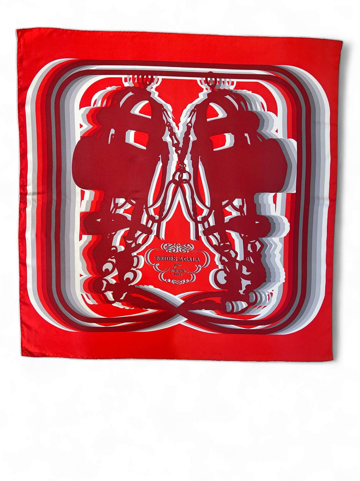 Hermès - 90 silk scarf "Brides de Gala"