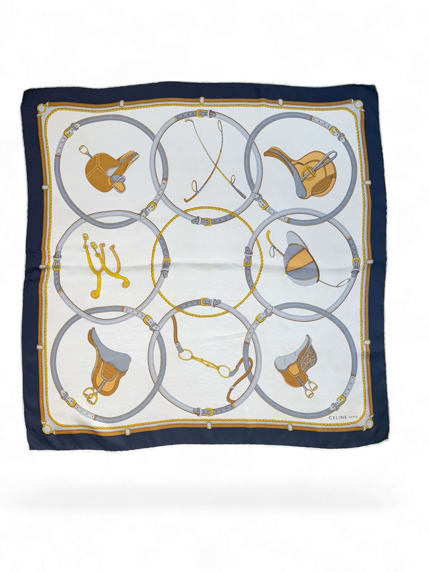 Céline - Blue silk square