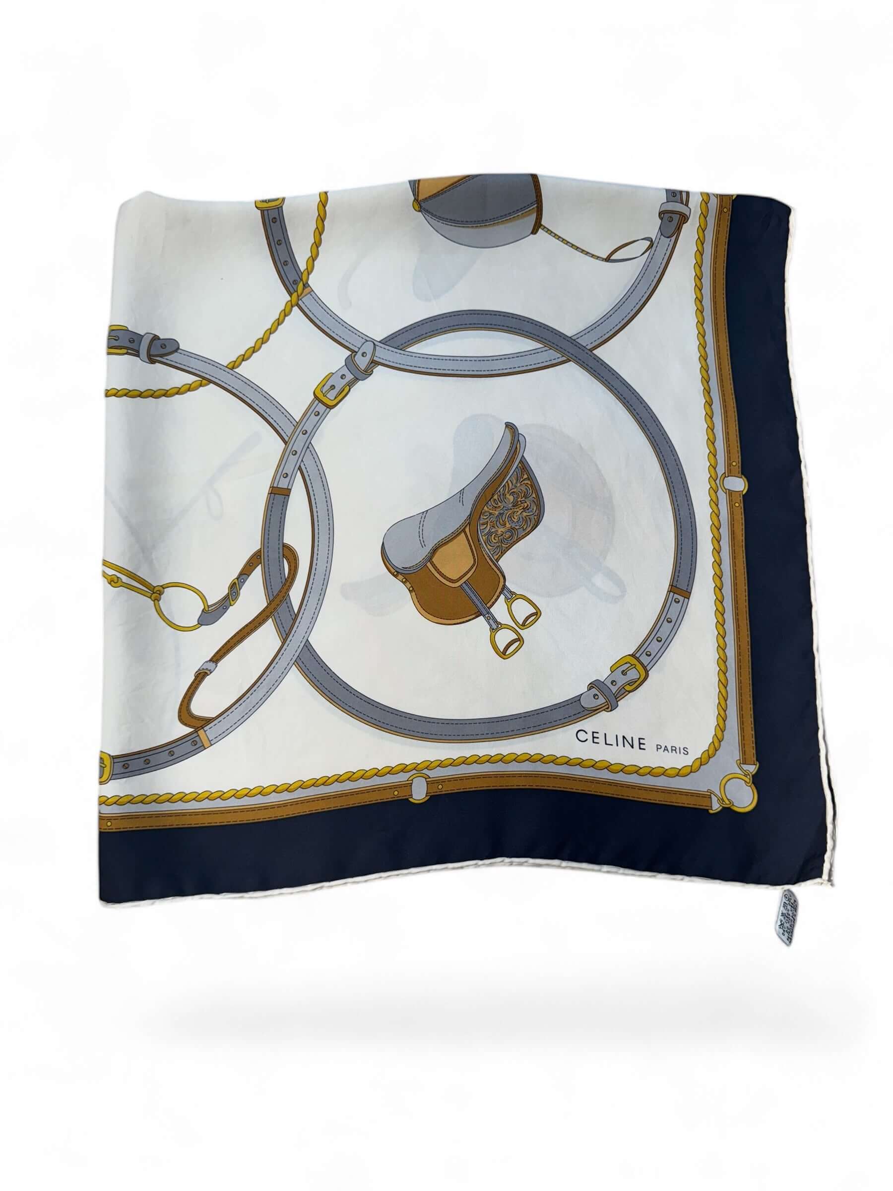 Céline - Blue silk square