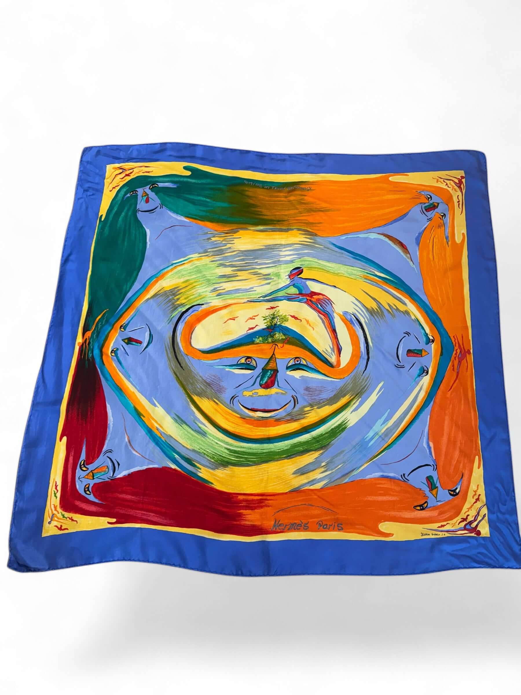 Hermès - Carré 90 "Smile" Multicolore