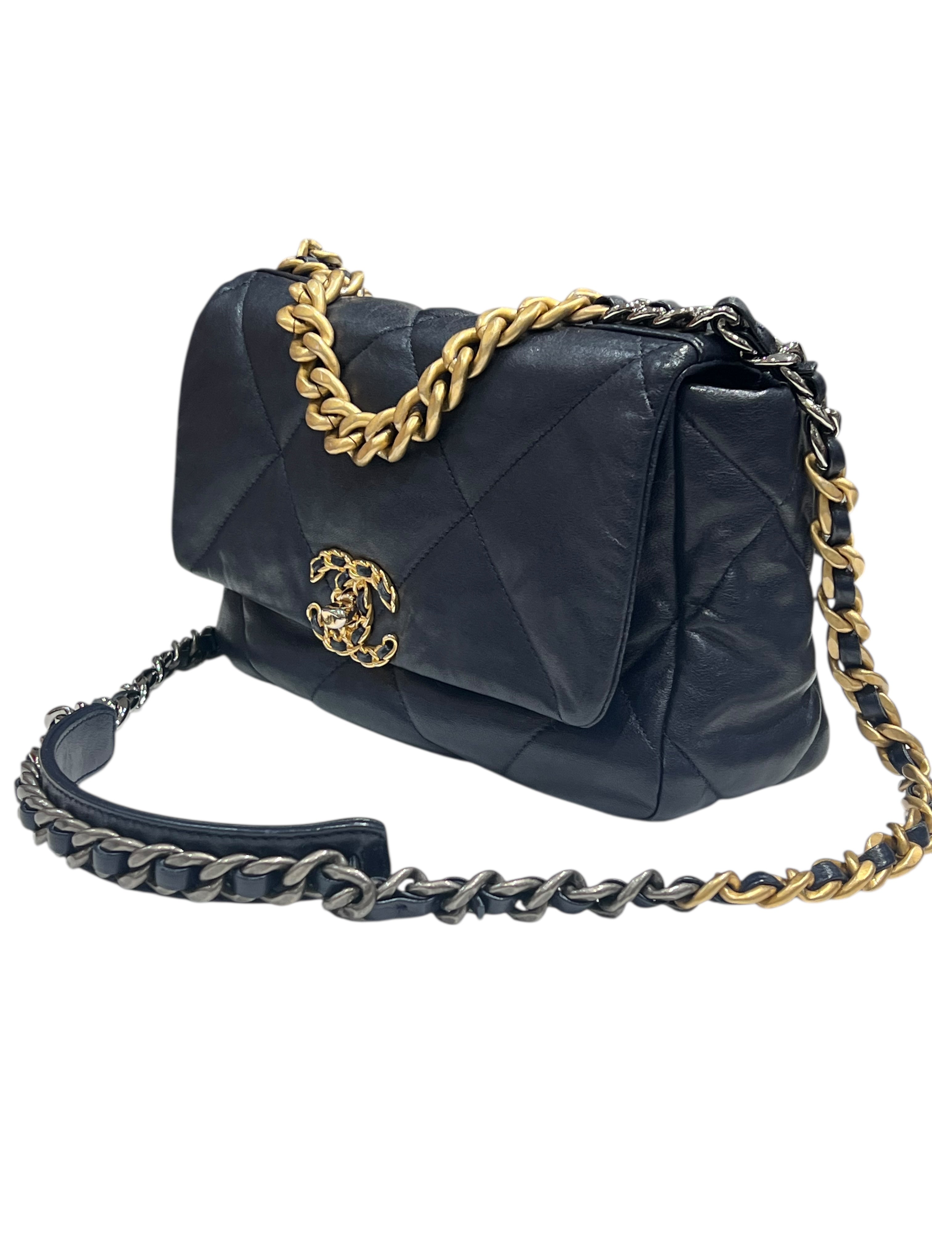 Chanel - Sac 19 PM bleu nuit