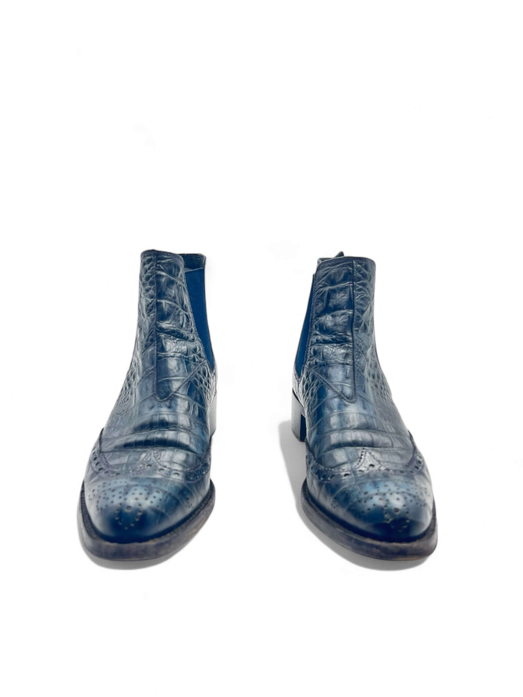 Miu Miu - Bottines effet crocodile T37