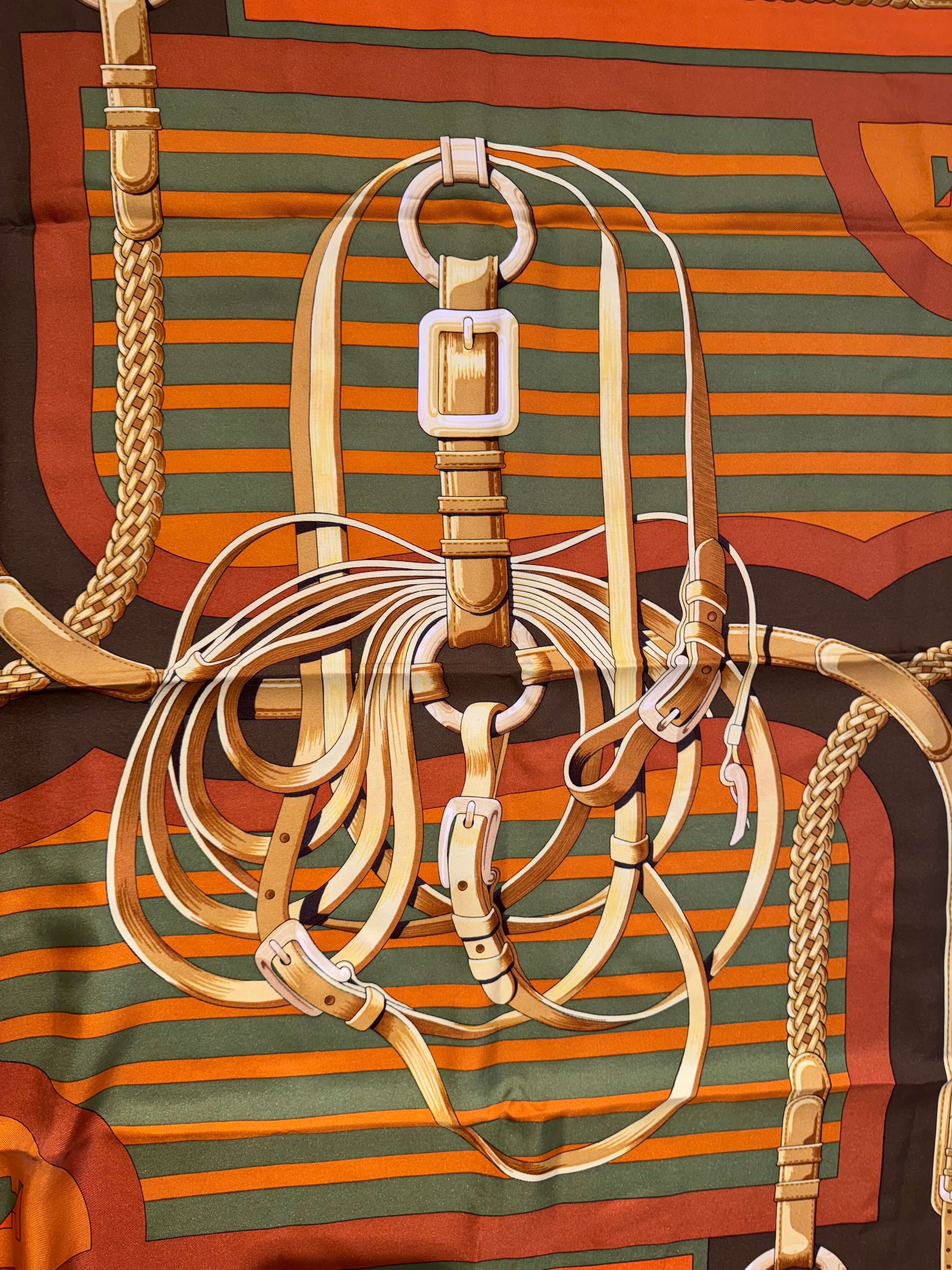 Hermès - Carré de soie 90 "Coaching"