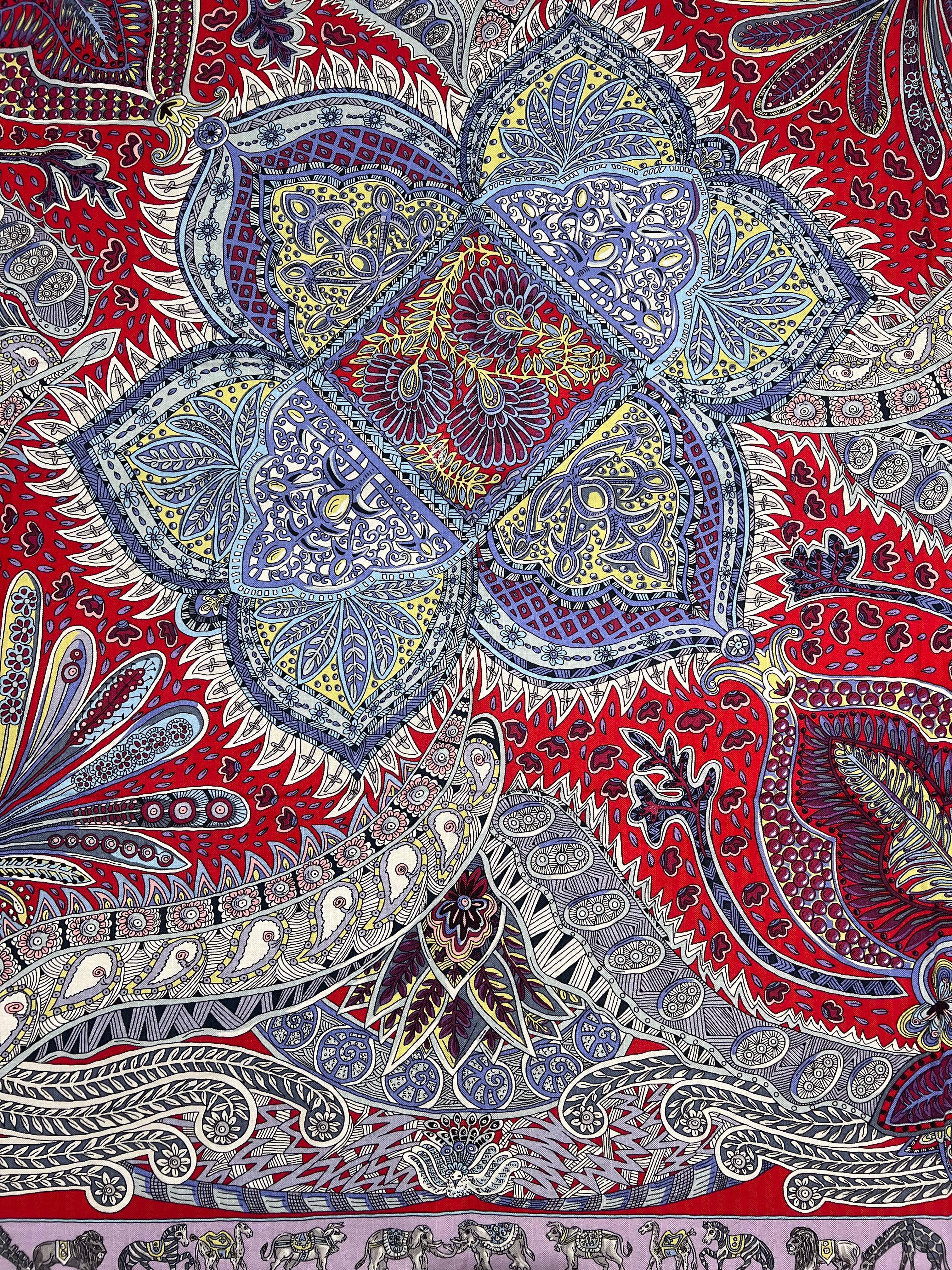 Hermès - Châle 140 « Jardin de la soie »