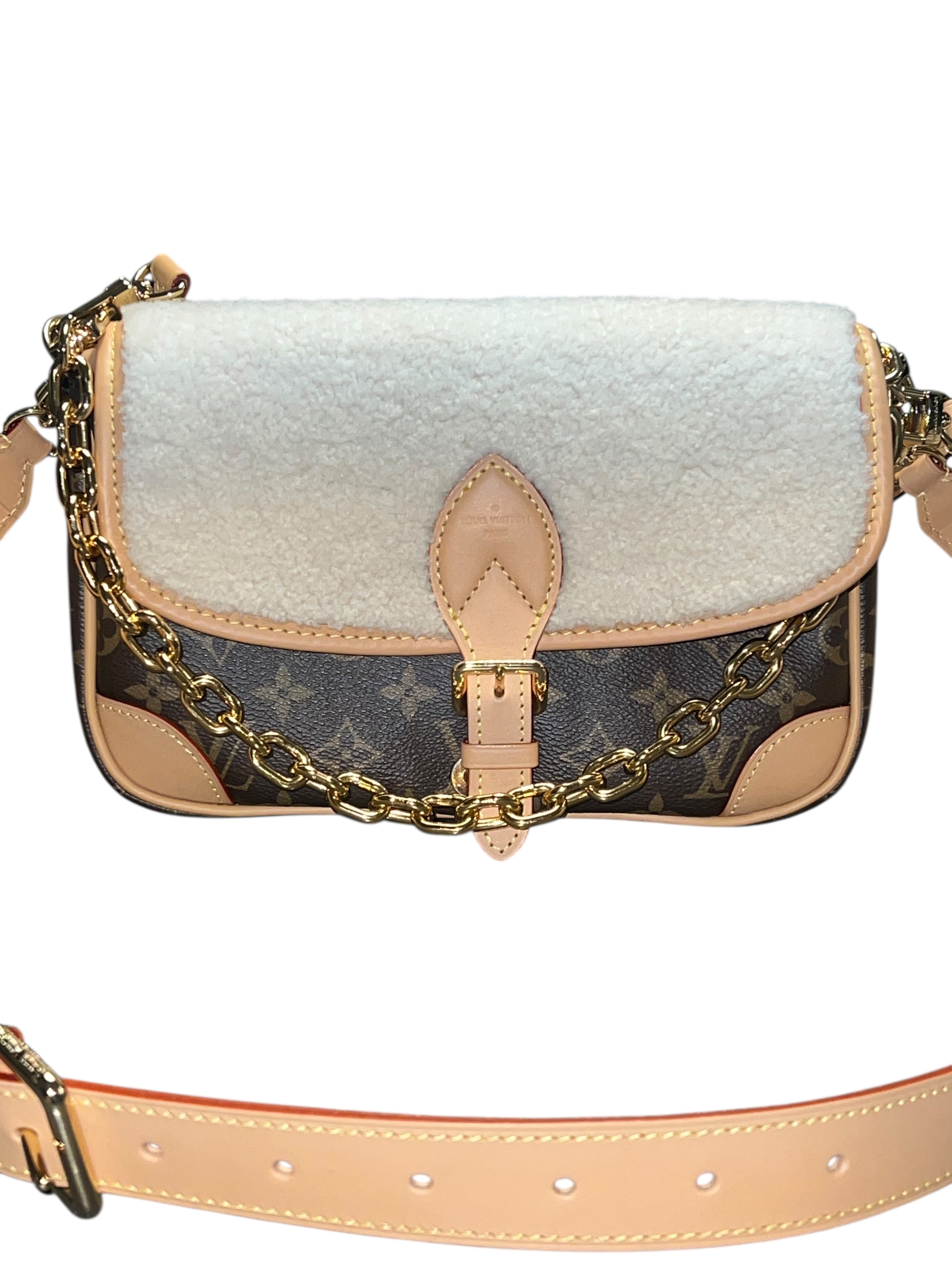 Louis Vuitton - sac Diane peau lainée